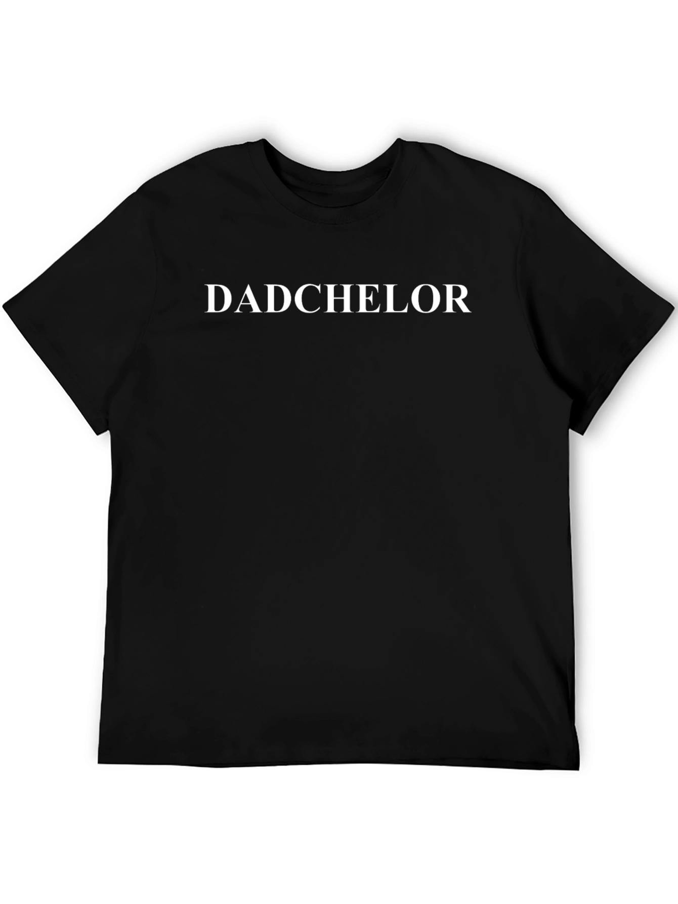 Dadchelor Graphic Tee - Black Cotton Blend