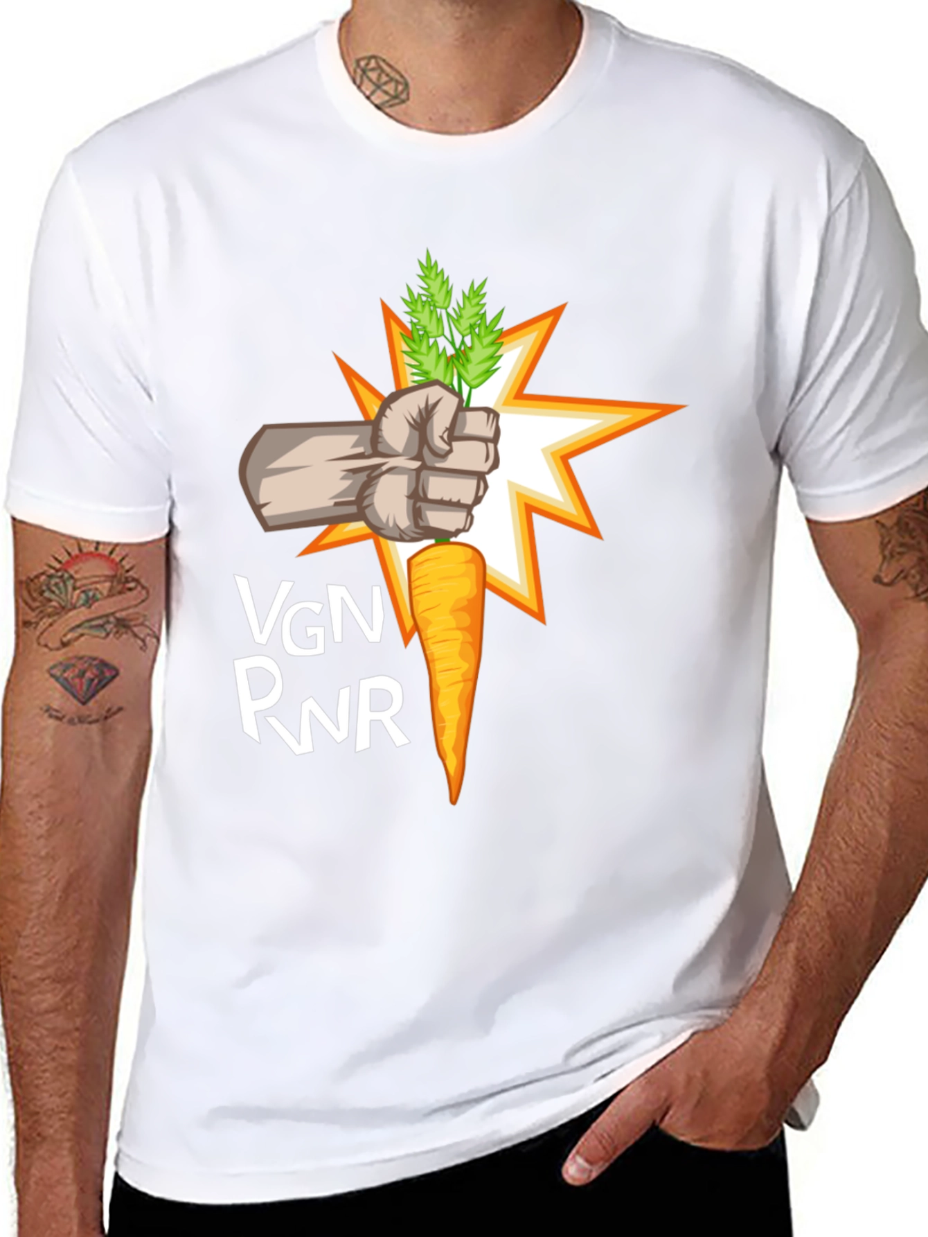 VGN PWR Carrot Graphic Tee