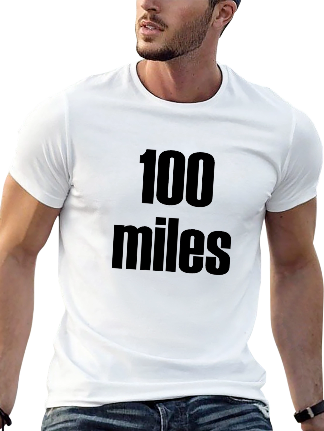 100 Miles Black Graphic Tee