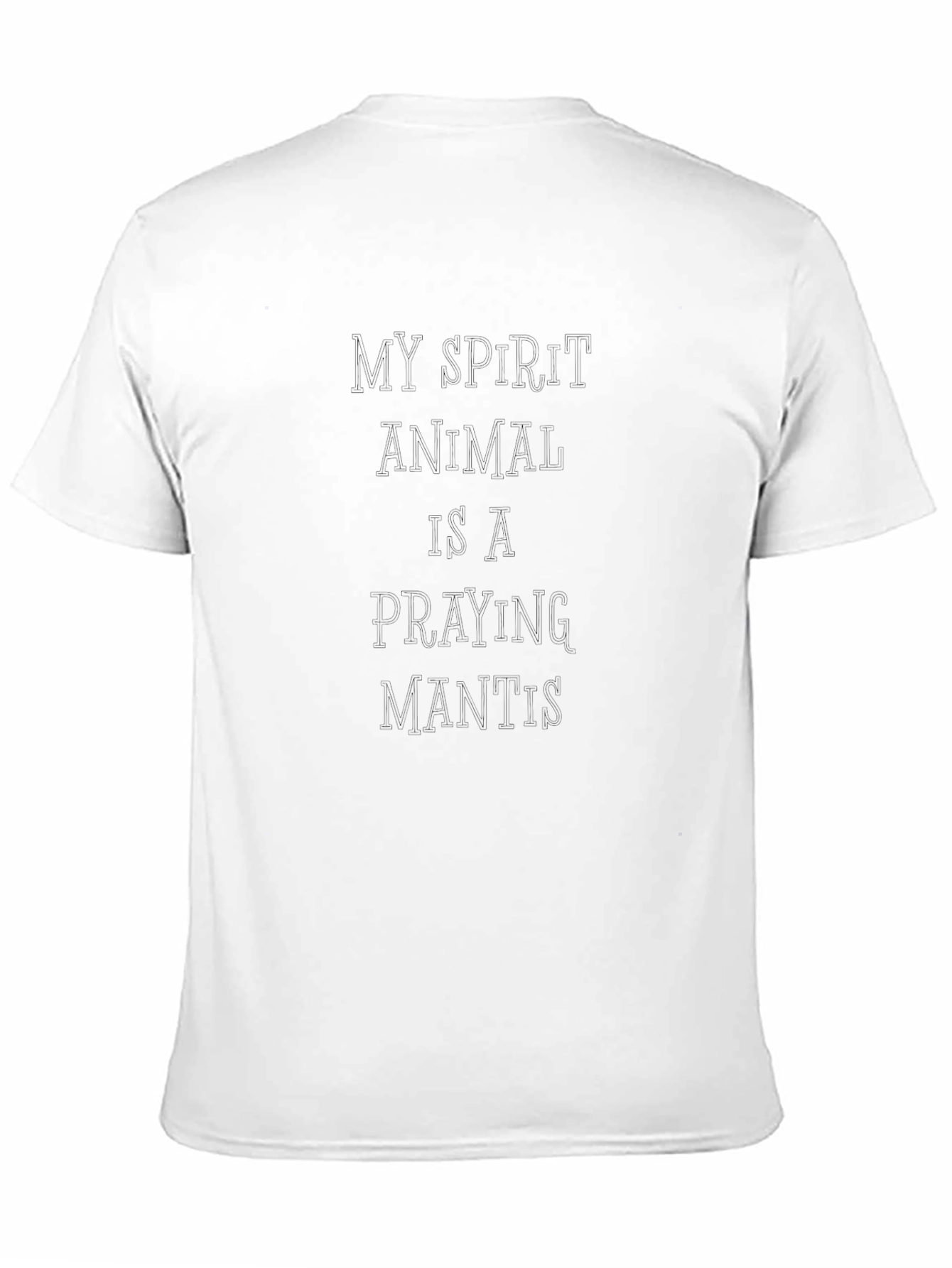 Praying Mantis Spirit Animal Black Graphic T-Shirt