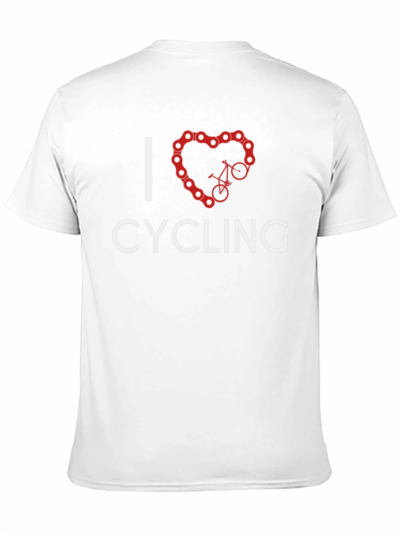 I Heart Cycling Black T-Shirt - Bike Lover Tee