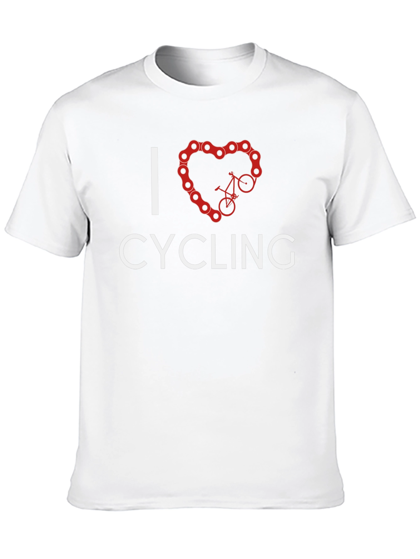 I Heart Cycling Black T-Shirt - Bike Lover Tee