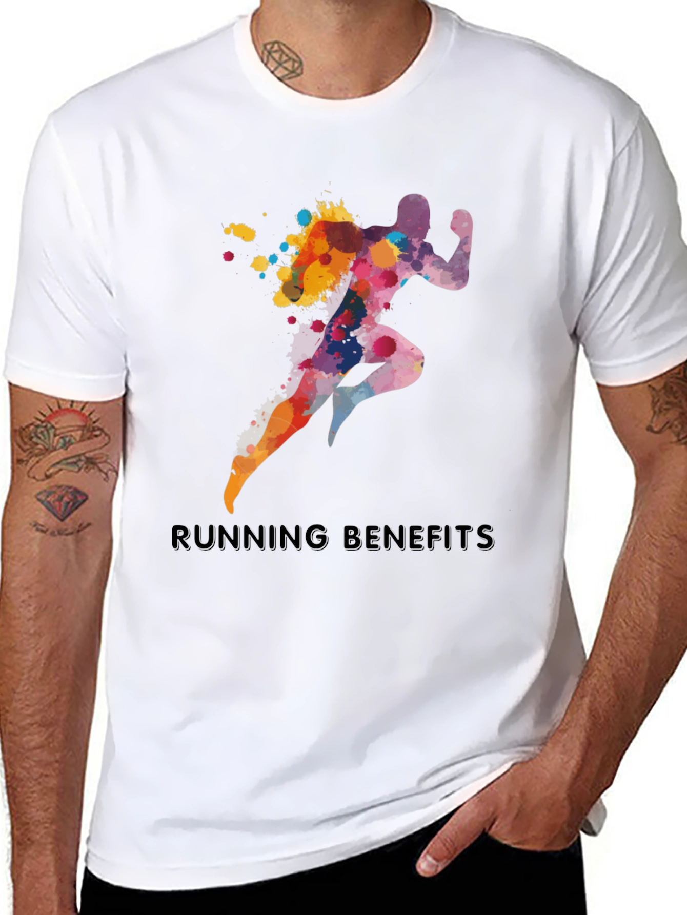 Watercolor Runner T-Shirt