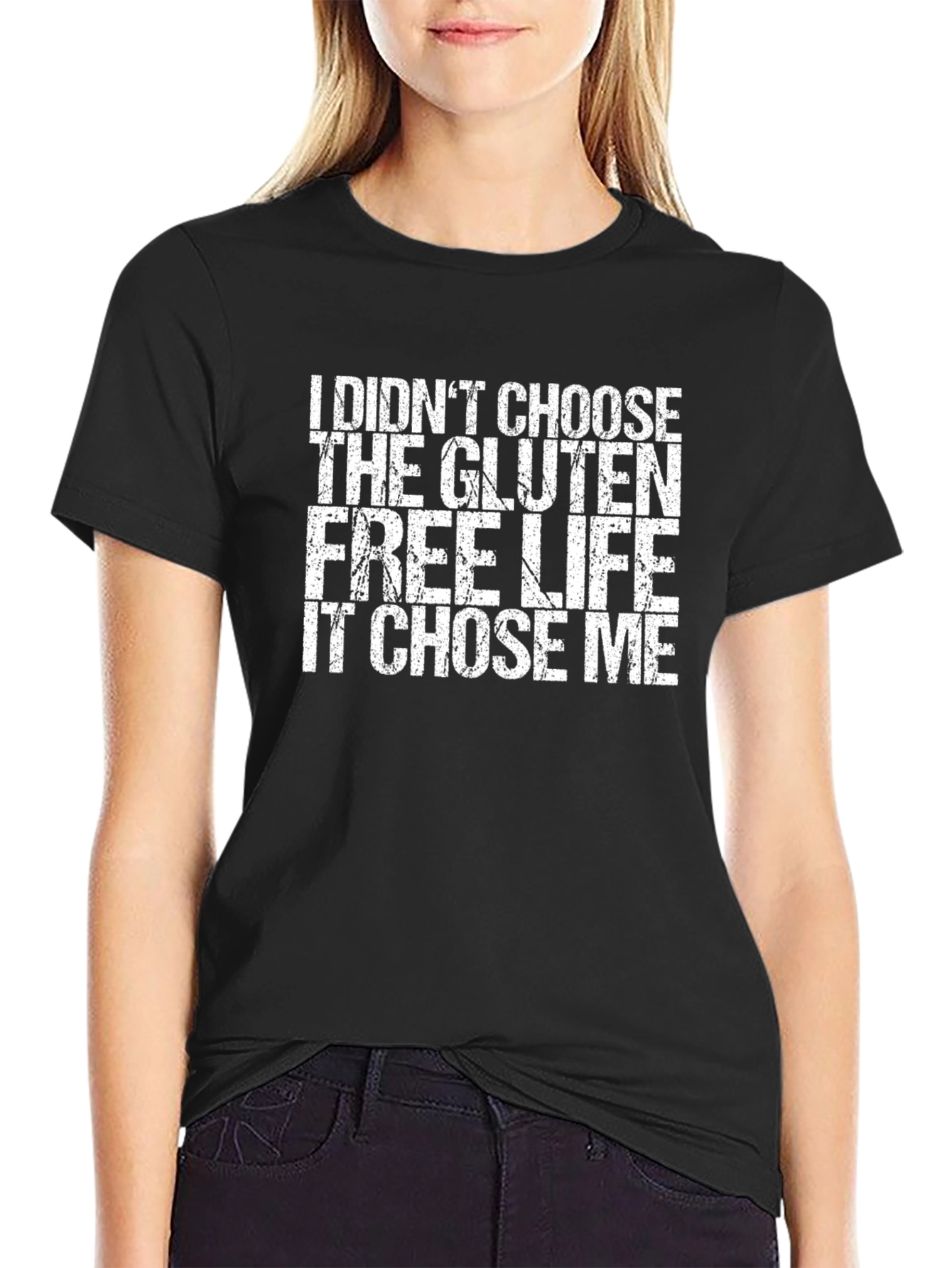 Gluten Free Life Black Graphic T-Shirt