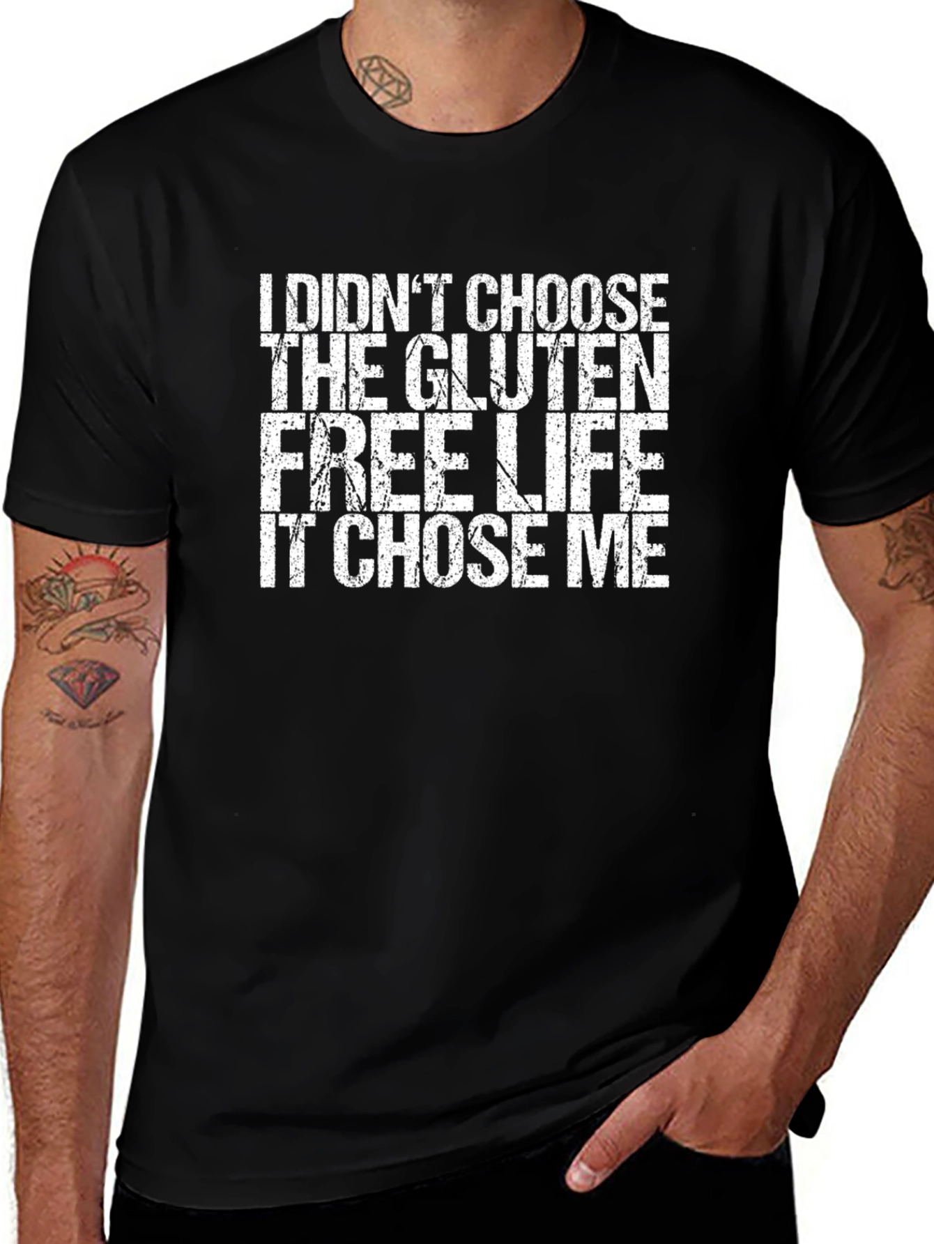 Gluten Free Life Black Graphic T-Shirt
