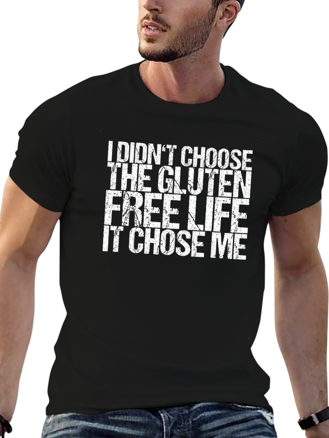 Gluten Free Life Black Graphic T-Shirt