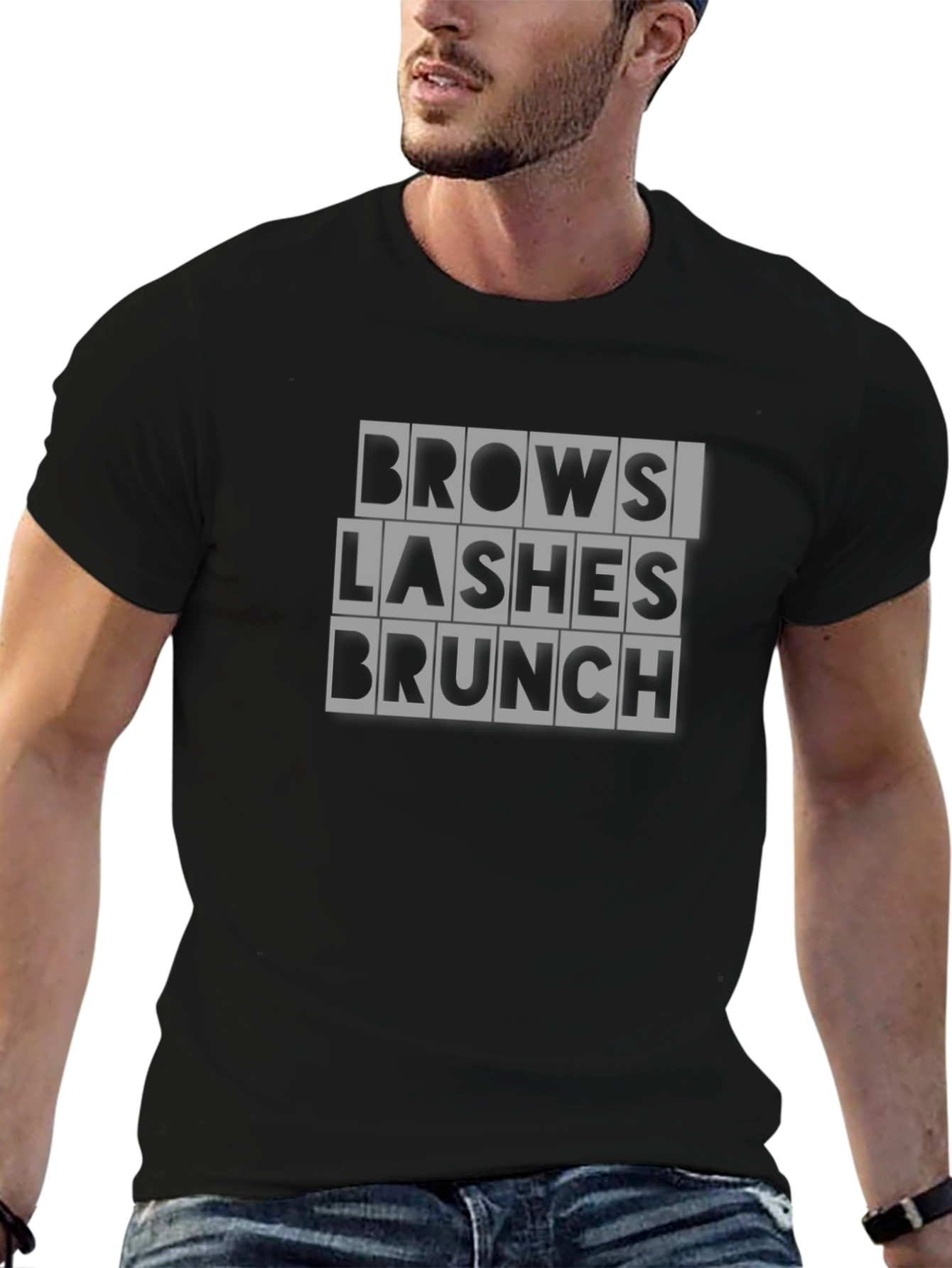 Brows Lashes Brunch Graphic Tee
