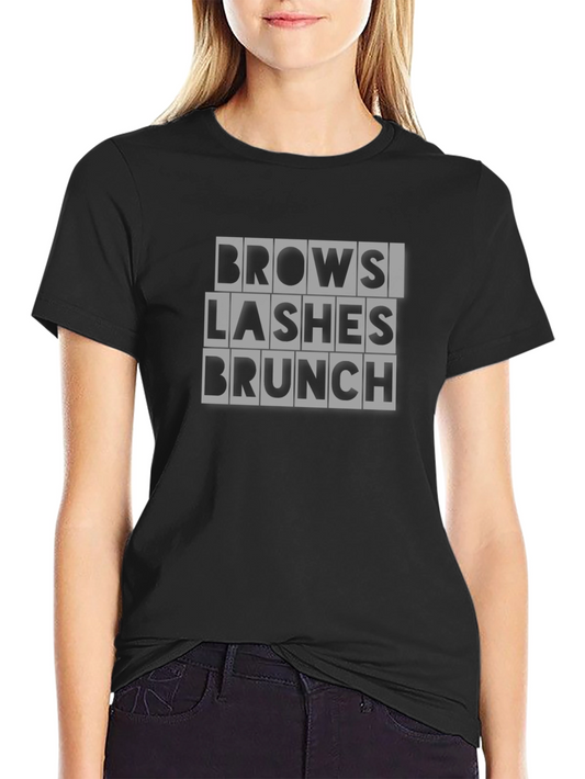 Brows Lashes Brunch Graphic Tee