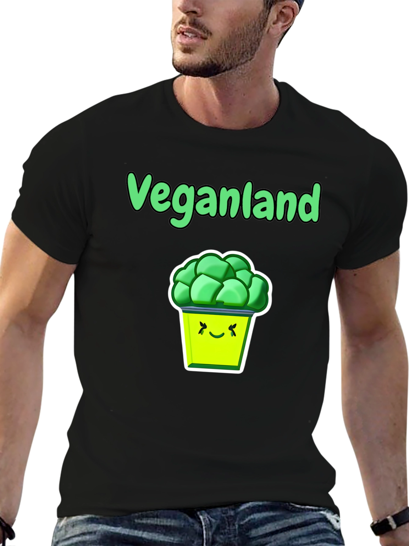 Veganland T-Shirt: Fun Vegan Graphic Tee
