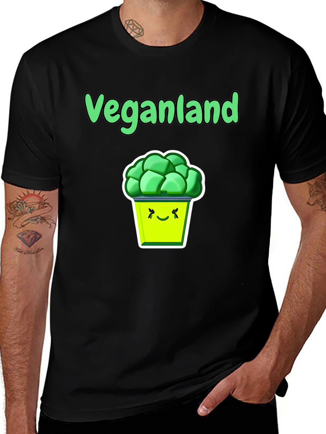 Veganland T-Shirt: Fun Vegan Graphic Tee