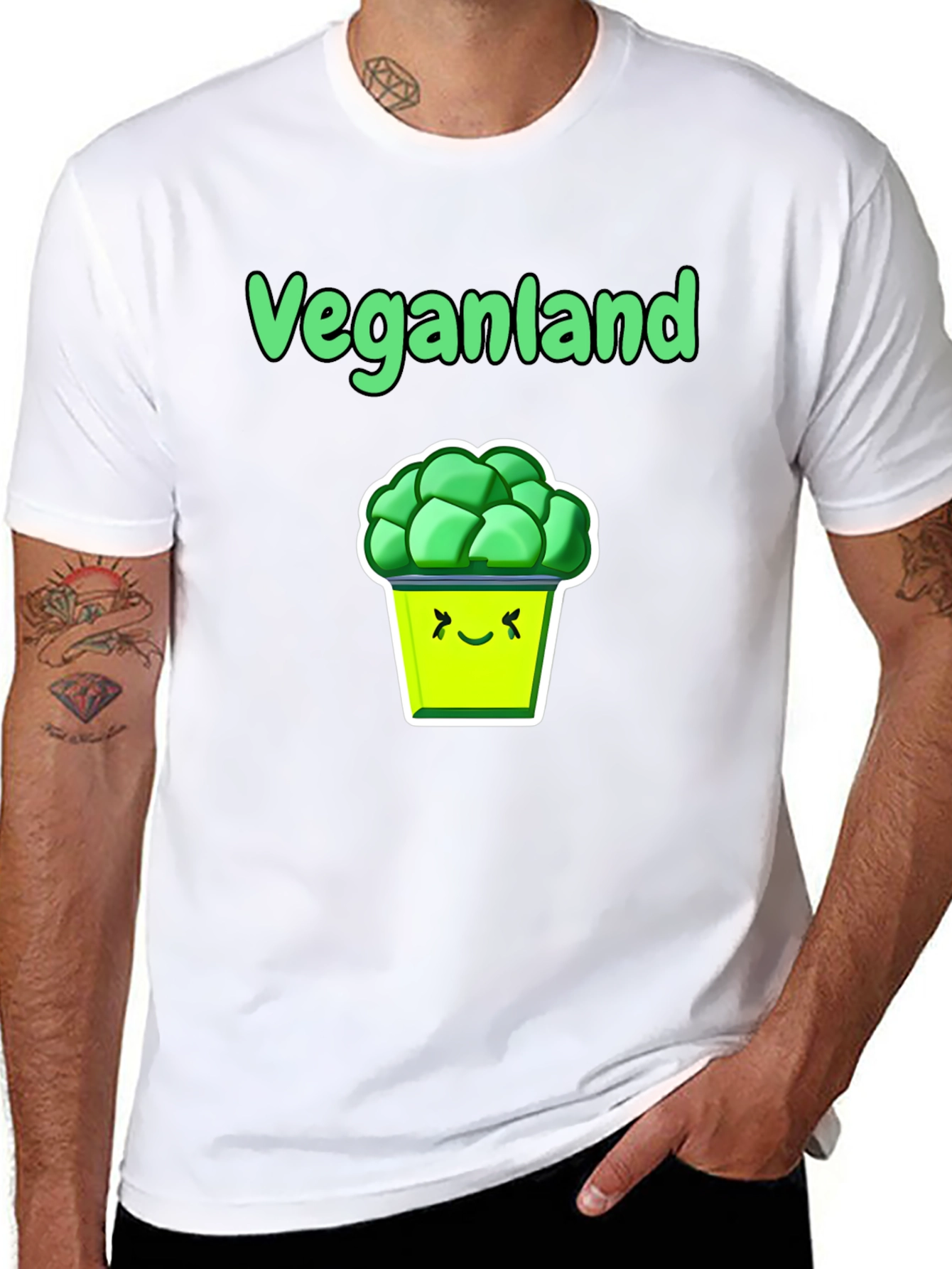 Veganland T-Shirt: Fun Vegan Graphic Tee