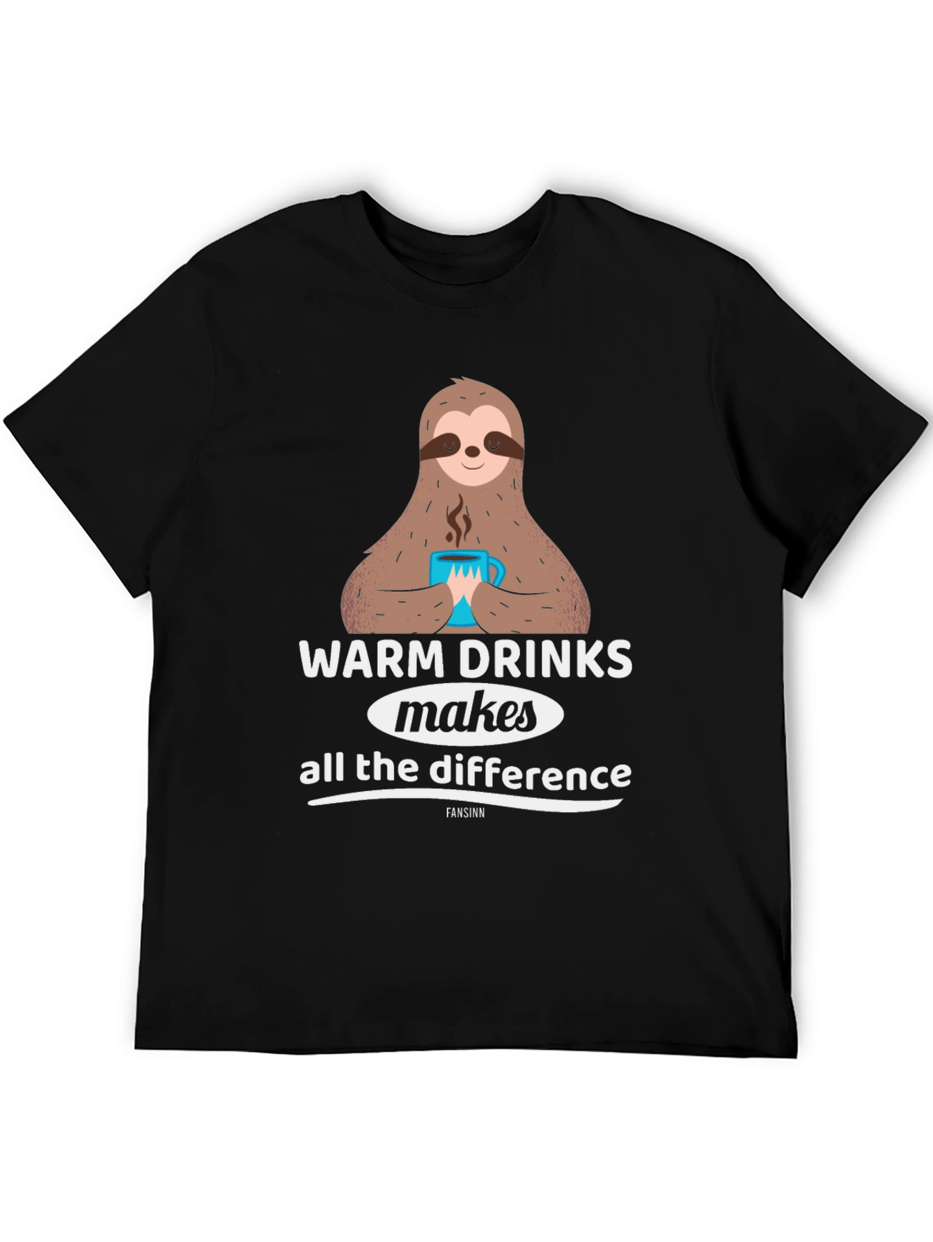 Warm Drinks Sloth Graphic Tee - Comfort First