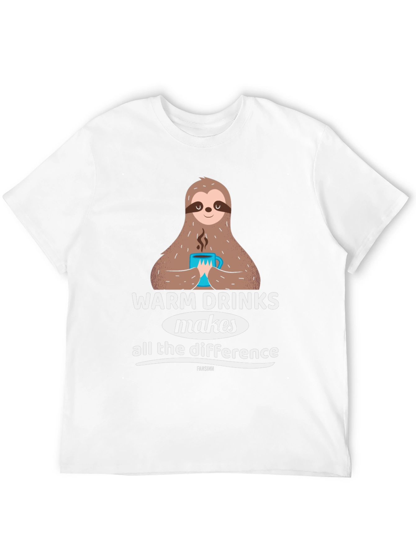 Warm Drinks Sloth Graphic Tee - Comfort First