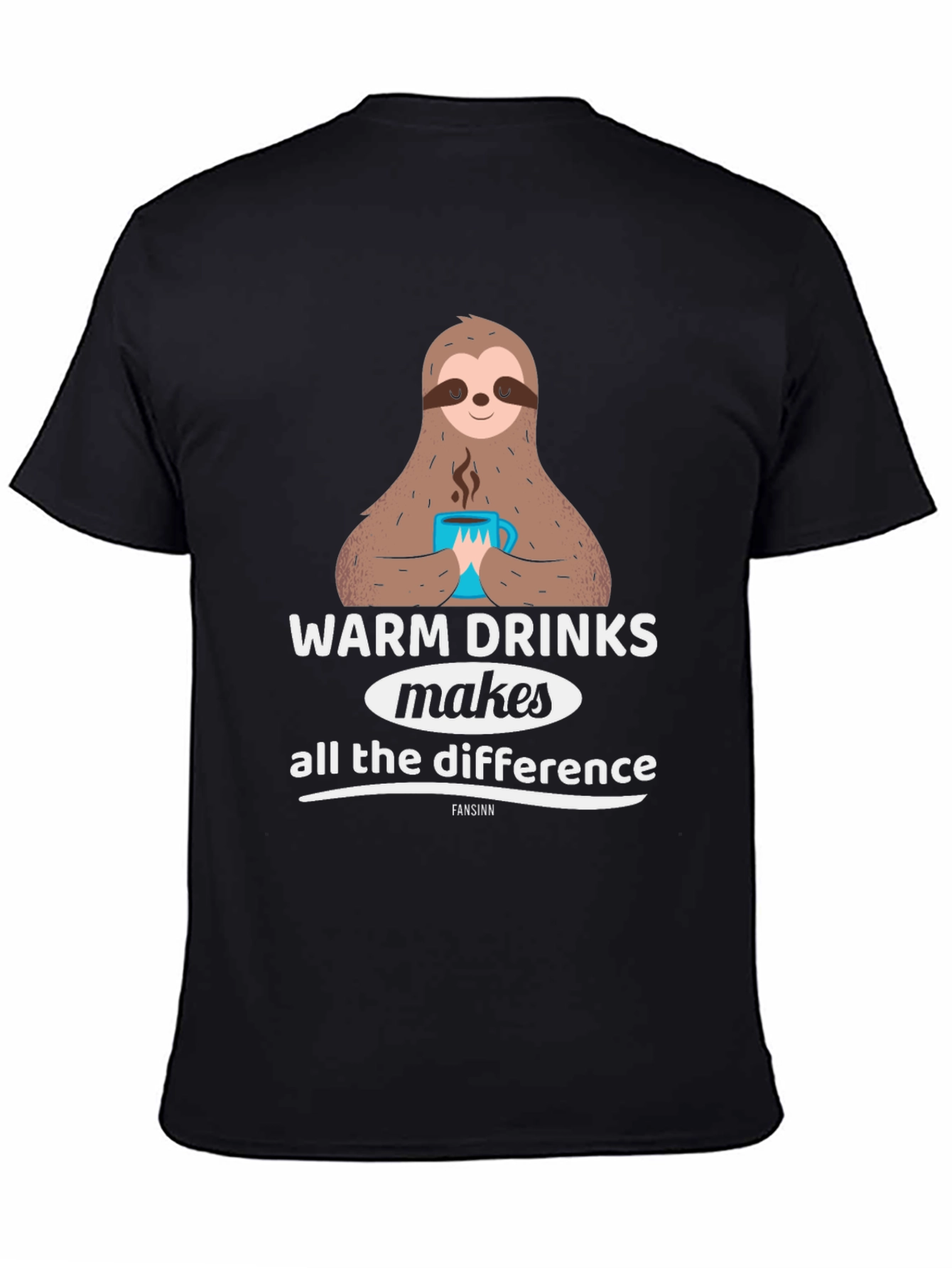 Warm Drinks Sloth Graphic Tee - Comfort First