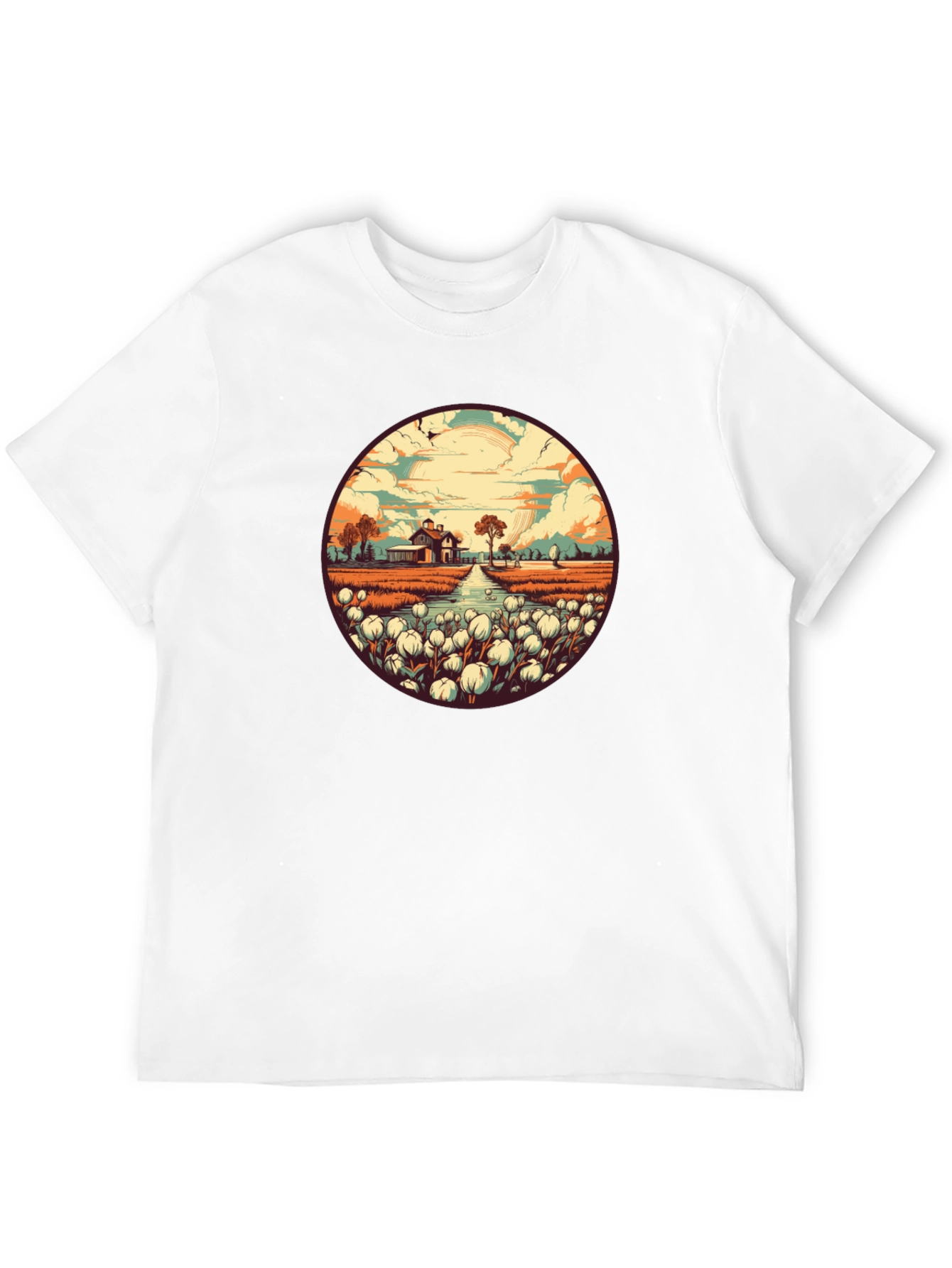Cotton Field Graphic Tee - Stylish & Unique