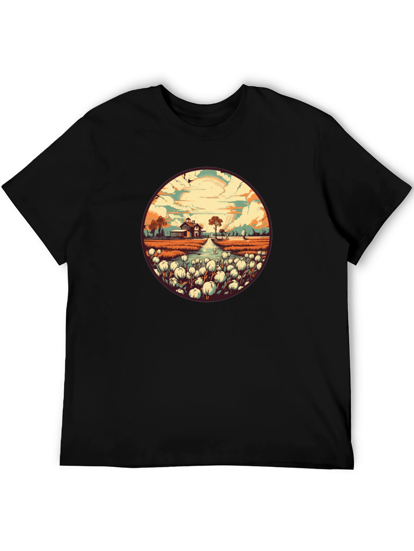 Cotton Field Graphic Tee - Stylish & Unique