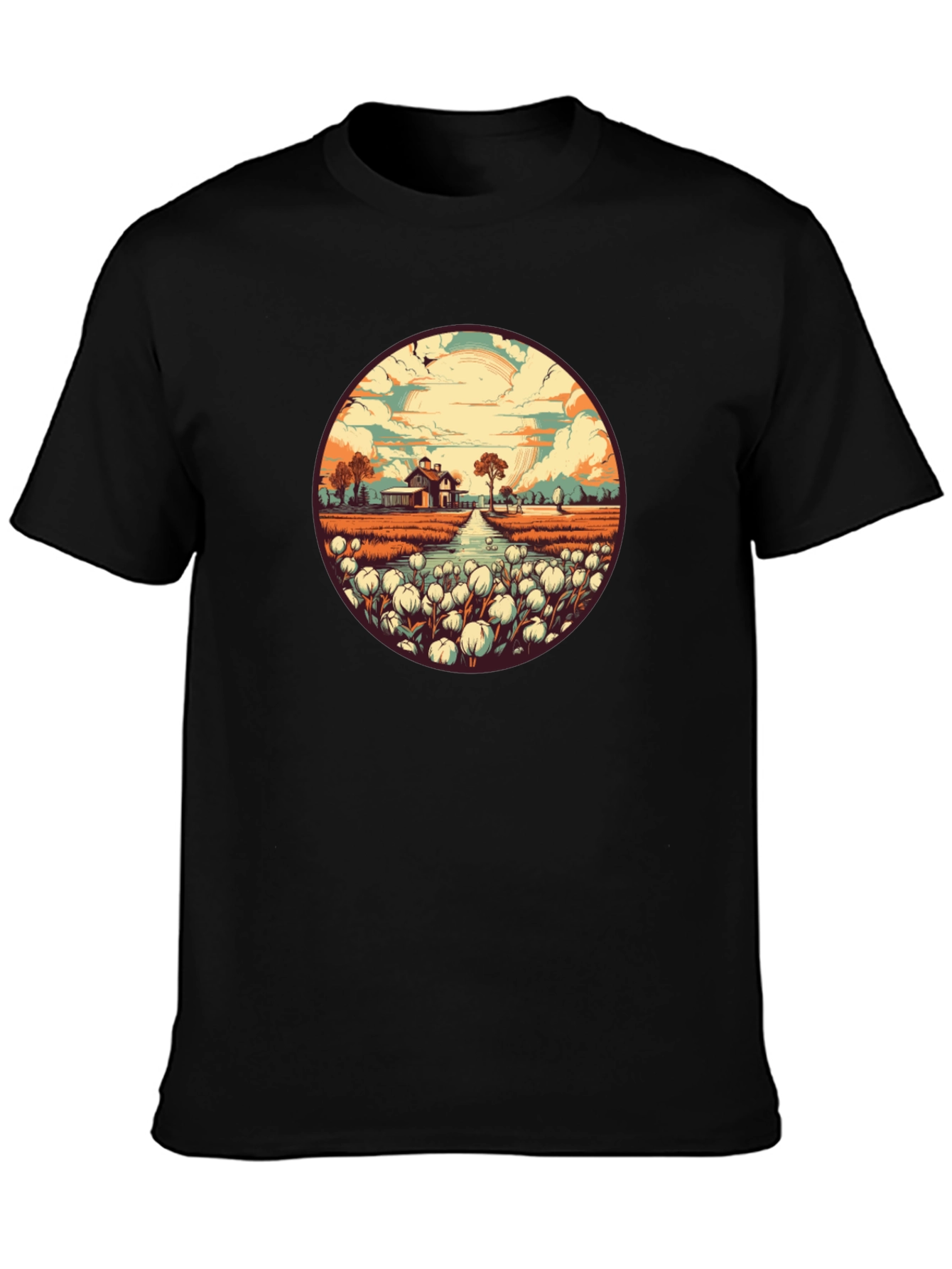 Cotton Field Graphic Tee - Stylish & Unique
