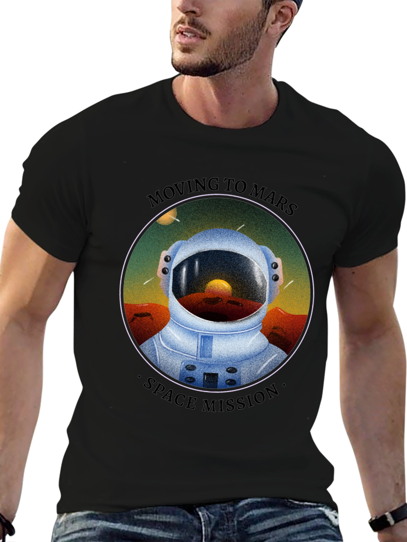 Moving to Mars Graphic T-Shirt - Space Mission