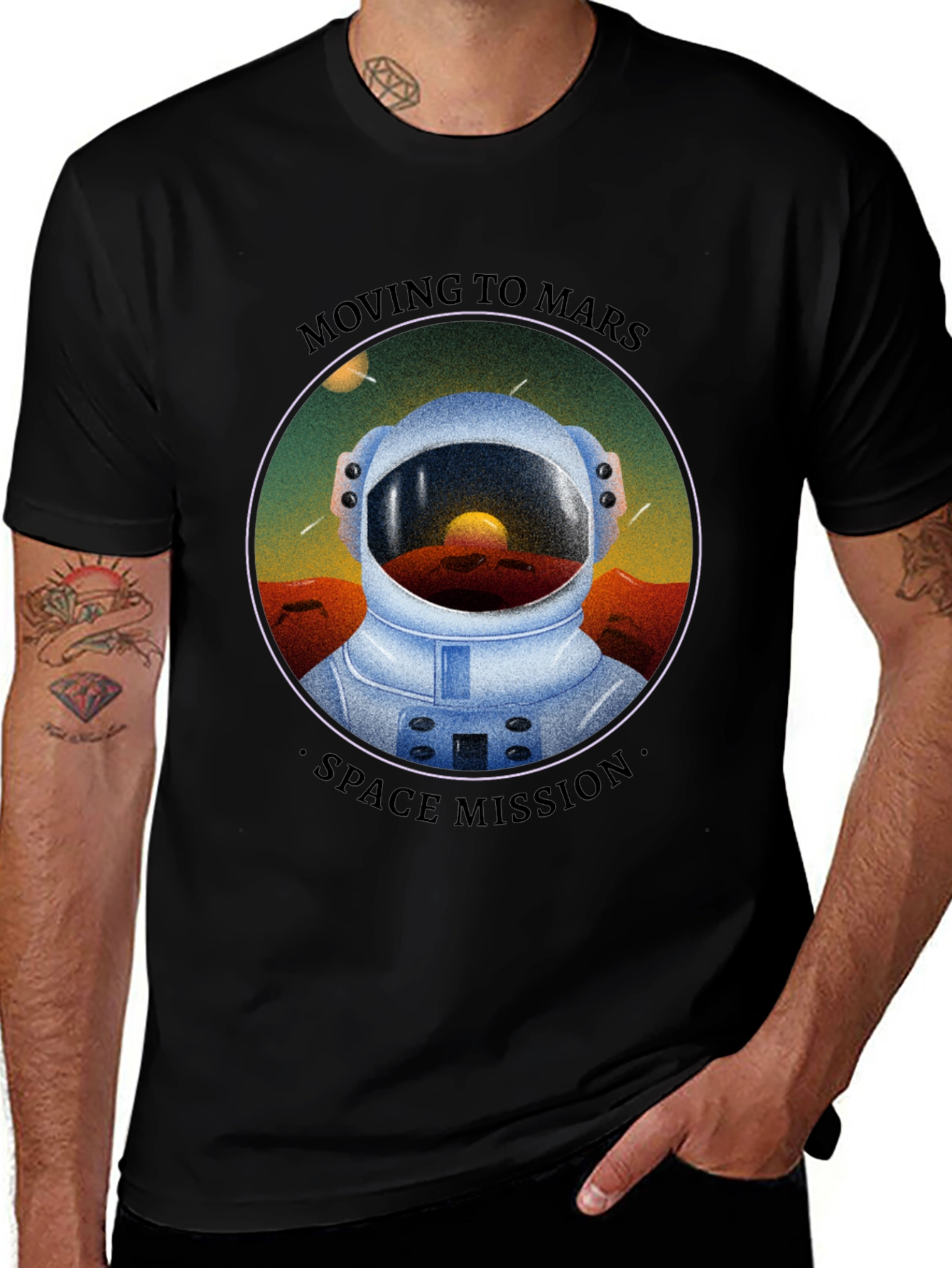 Moving to Mars Graphic T-Shirt - Space Mission