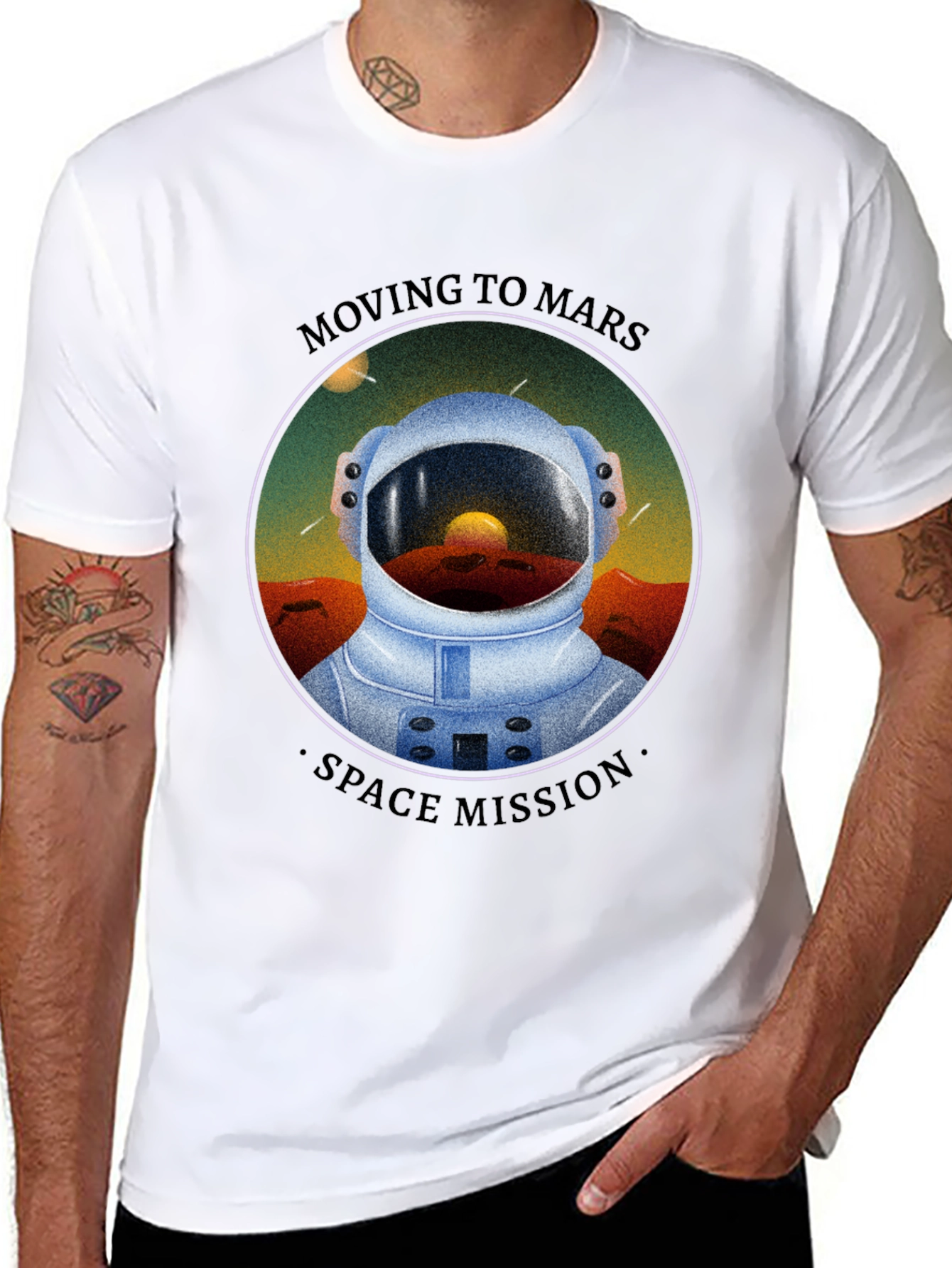 Moving to Mars Graphic T-Shirt - Space Mission