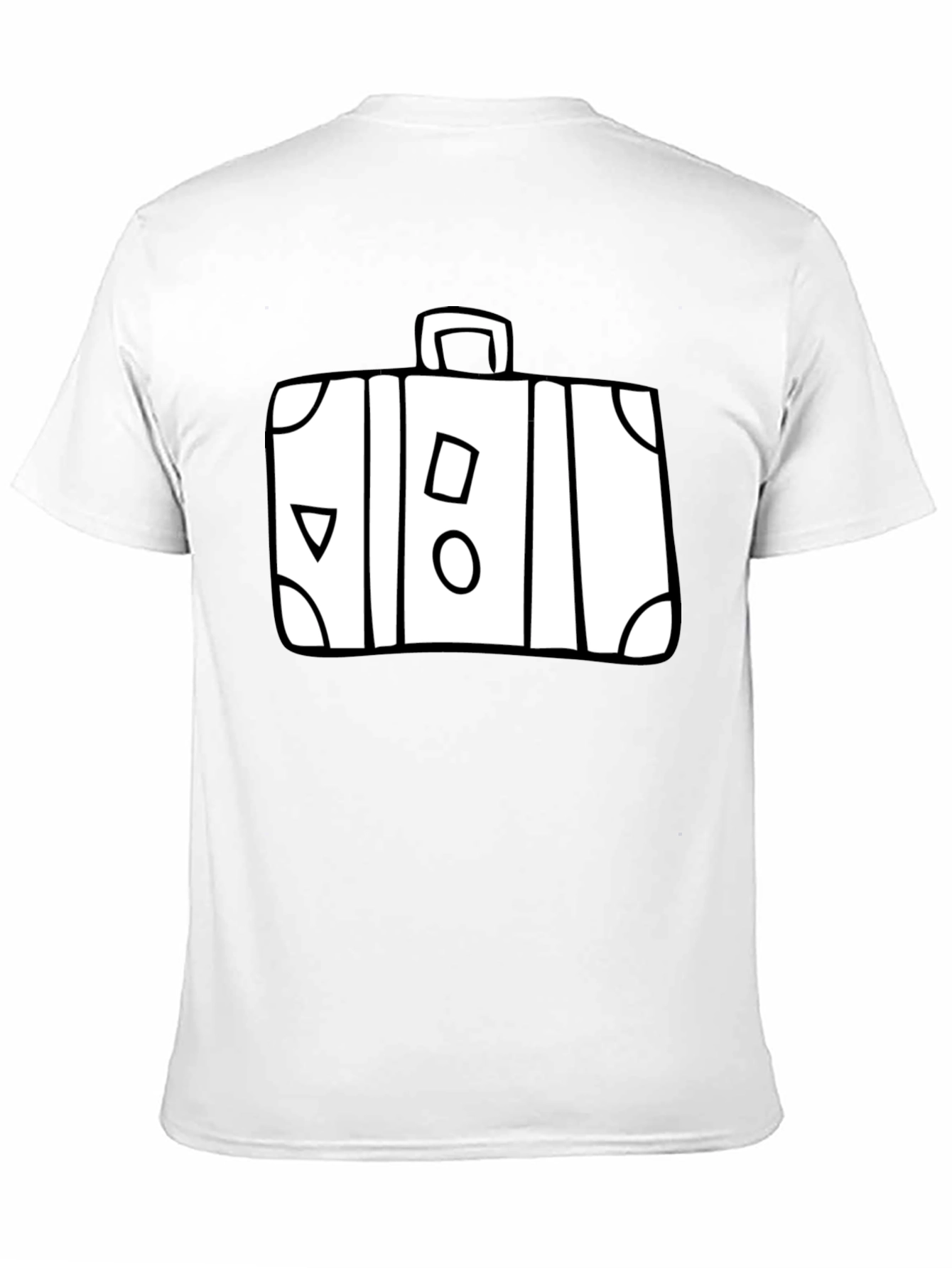 Suitcase Graphic Black T-Shirt