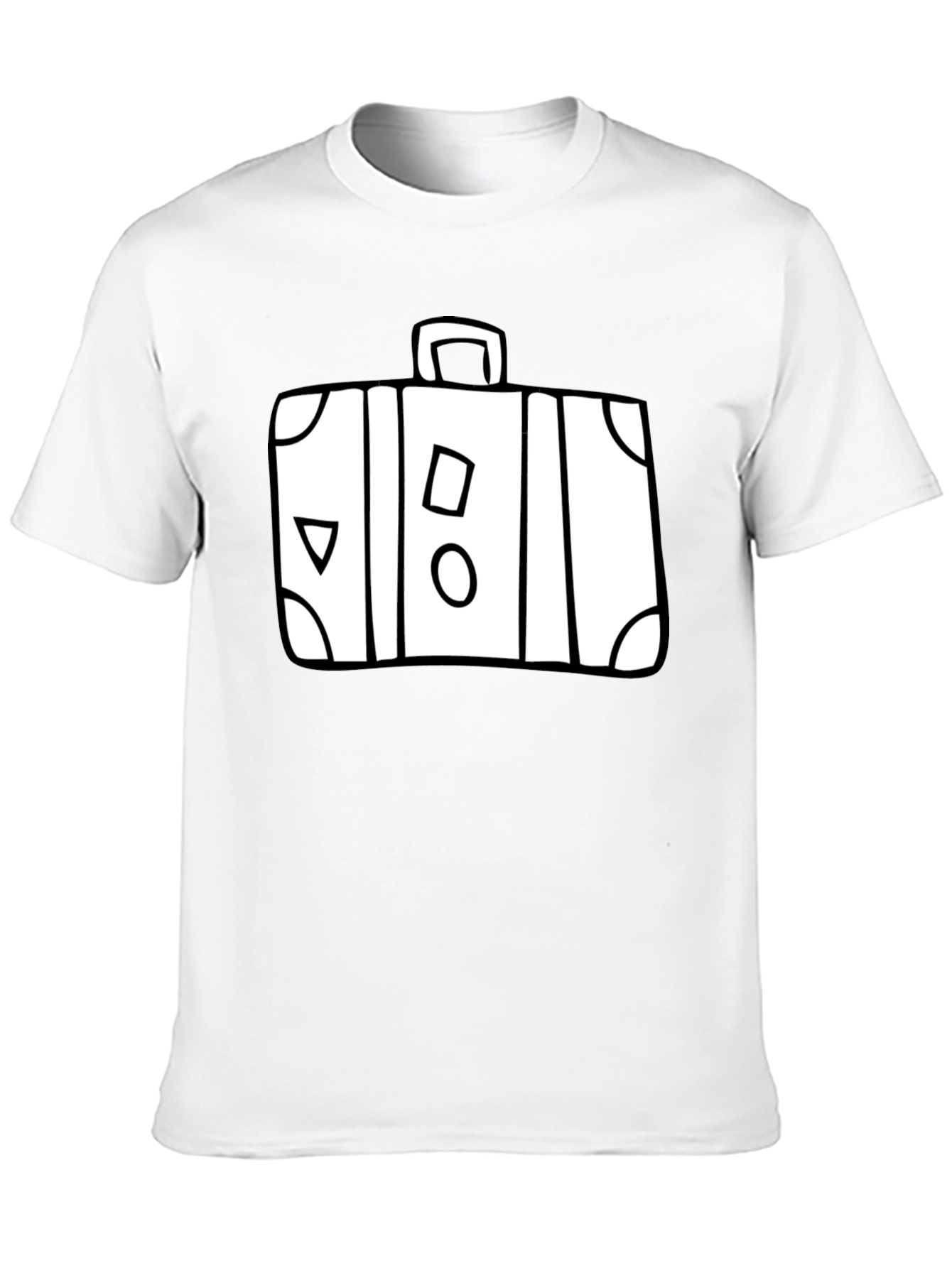 Suitcase Graphic Black T-Shirt