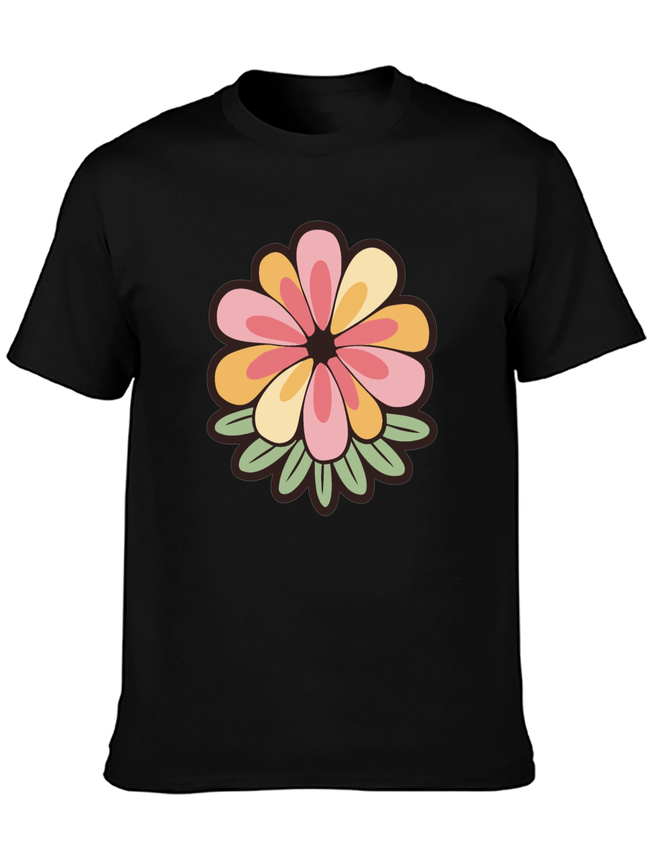 Retro Floral Tee - Stylish Comfort
