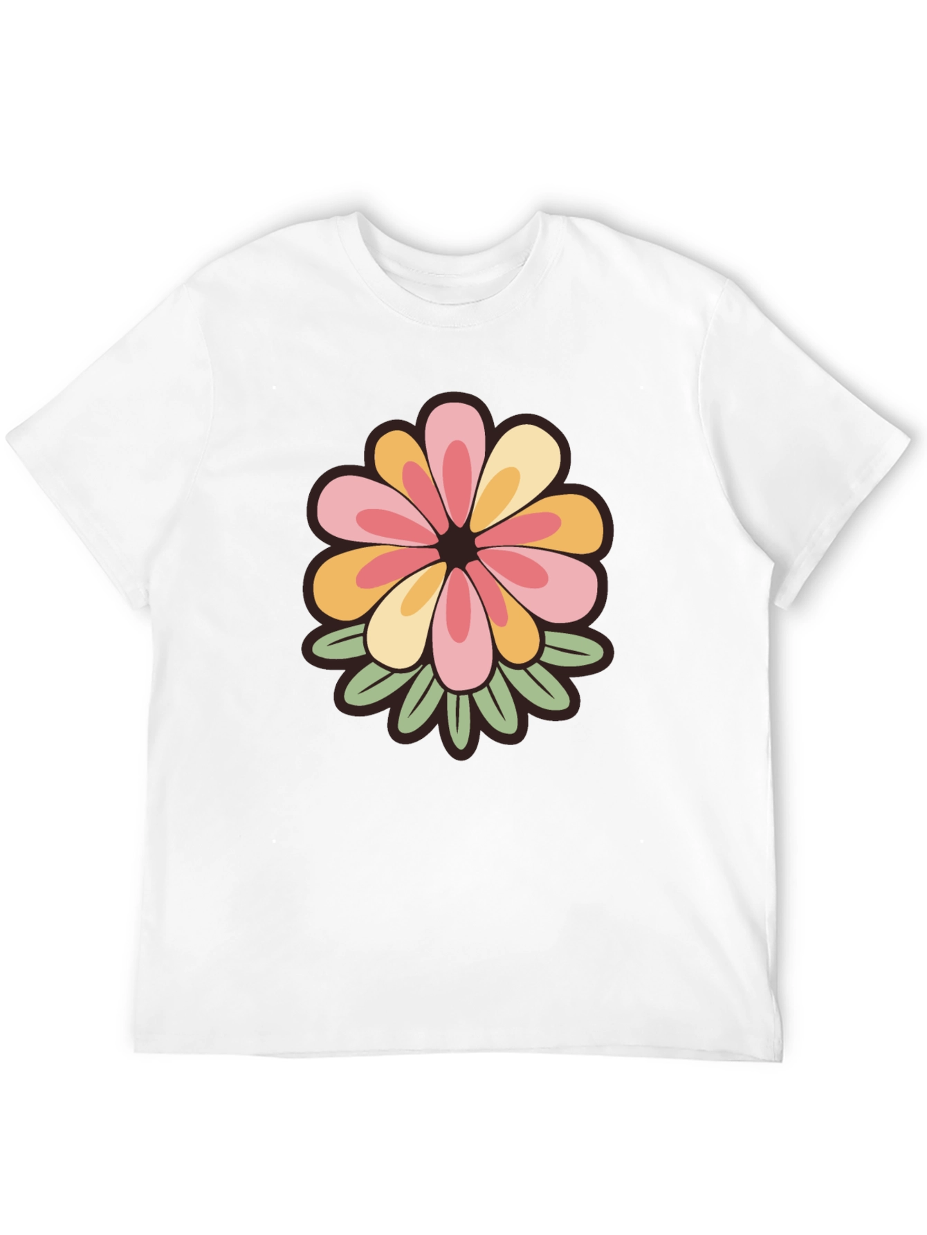 Retro Floral Tee - Stylish Comfort