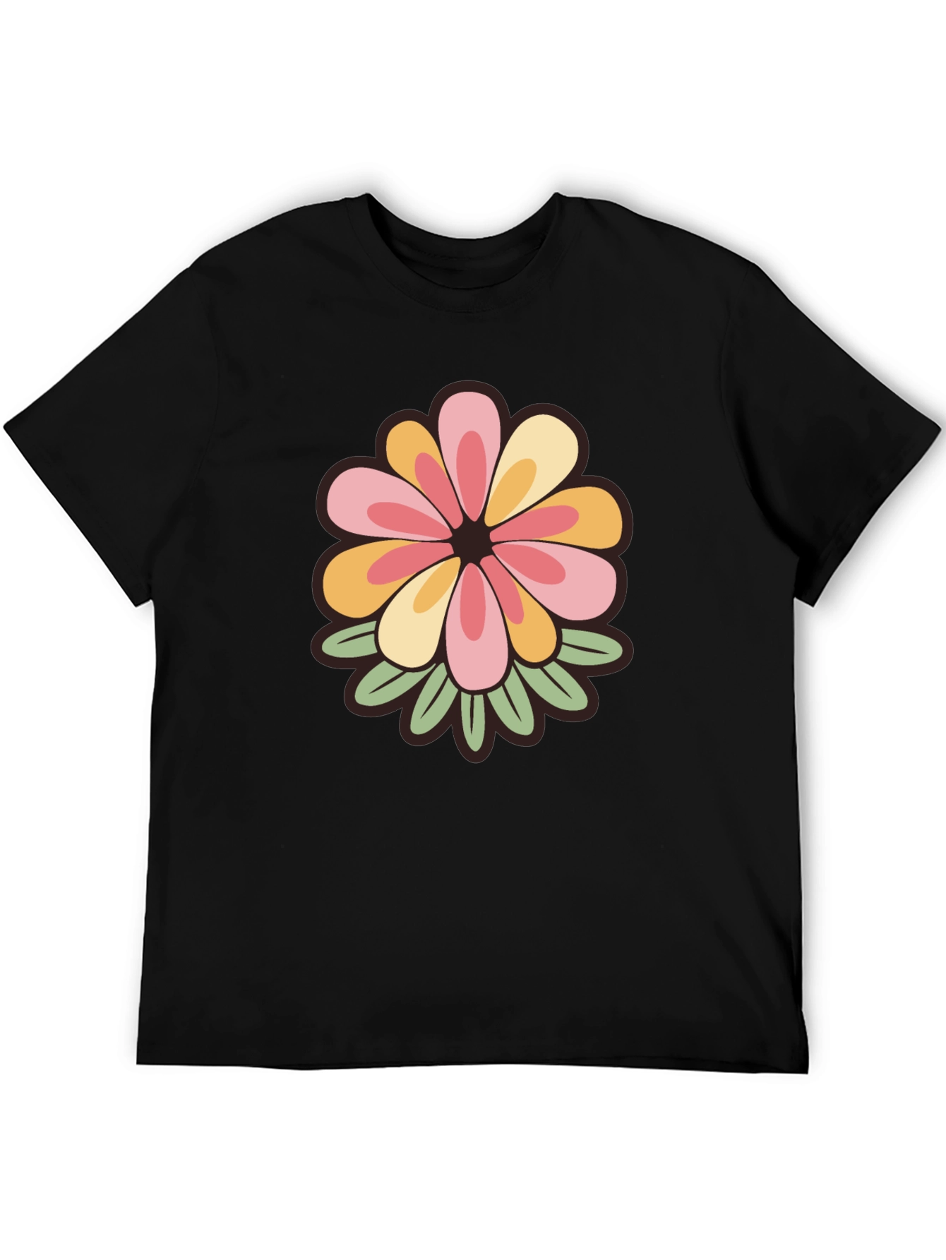 Retro Floral Tee - Stylish Comfort