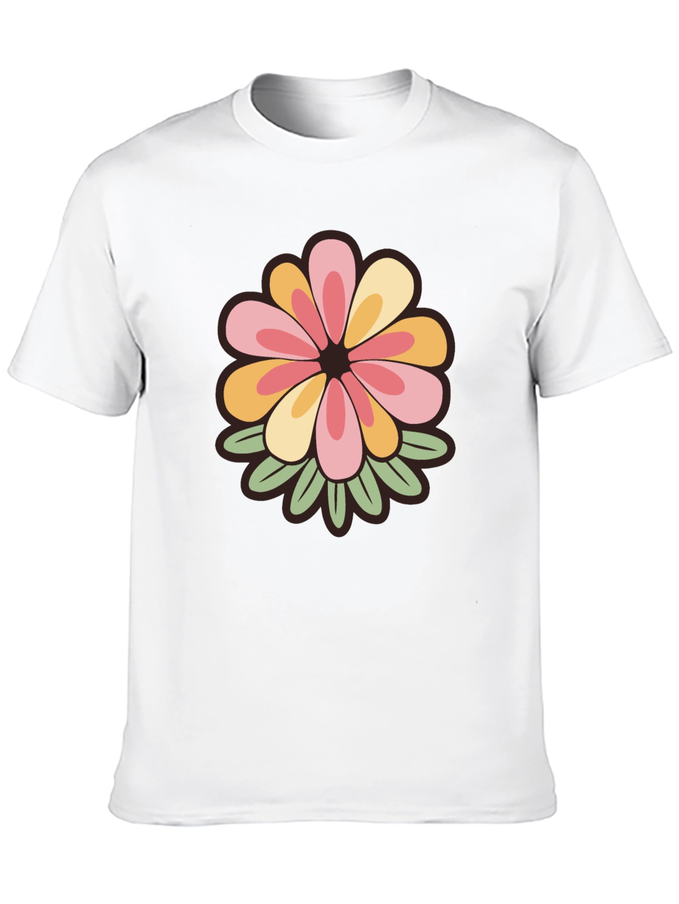 Retro Floral Tee - Stylish Comfort