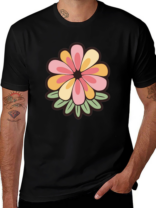Retro Floral Tee - Stylish Comfort