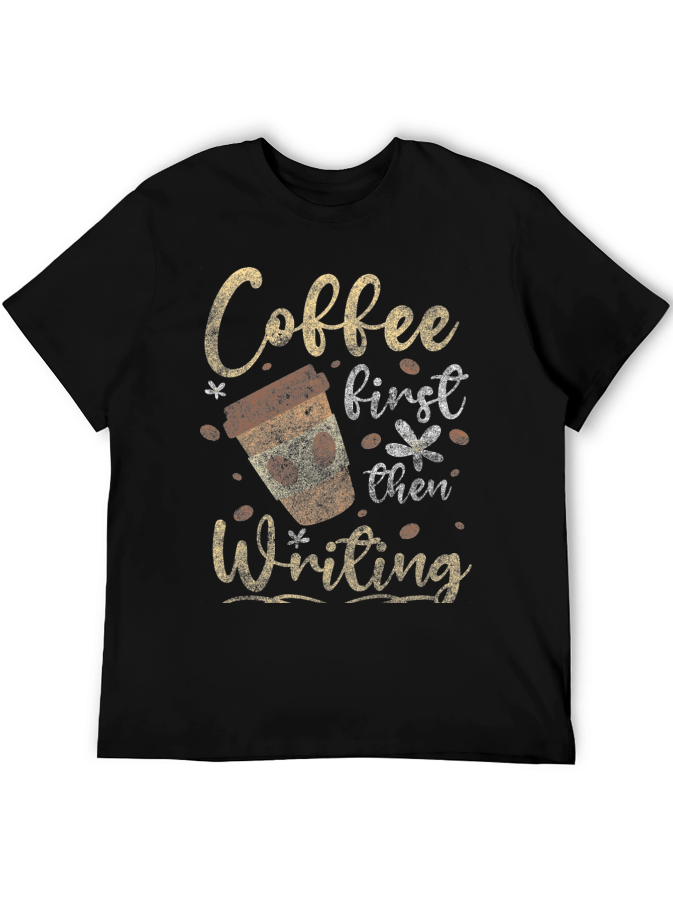 Coffee First Then Writing Graphic Tee