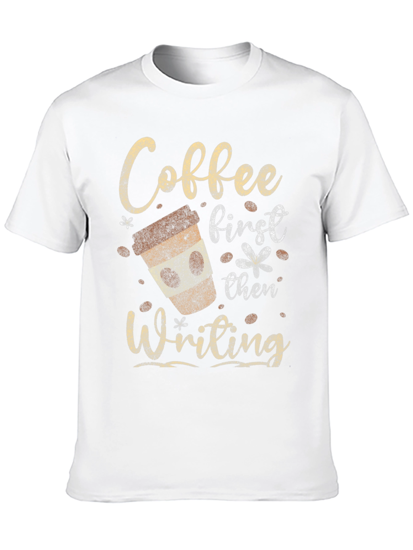 Coffee First Then Writing Graphic Tee