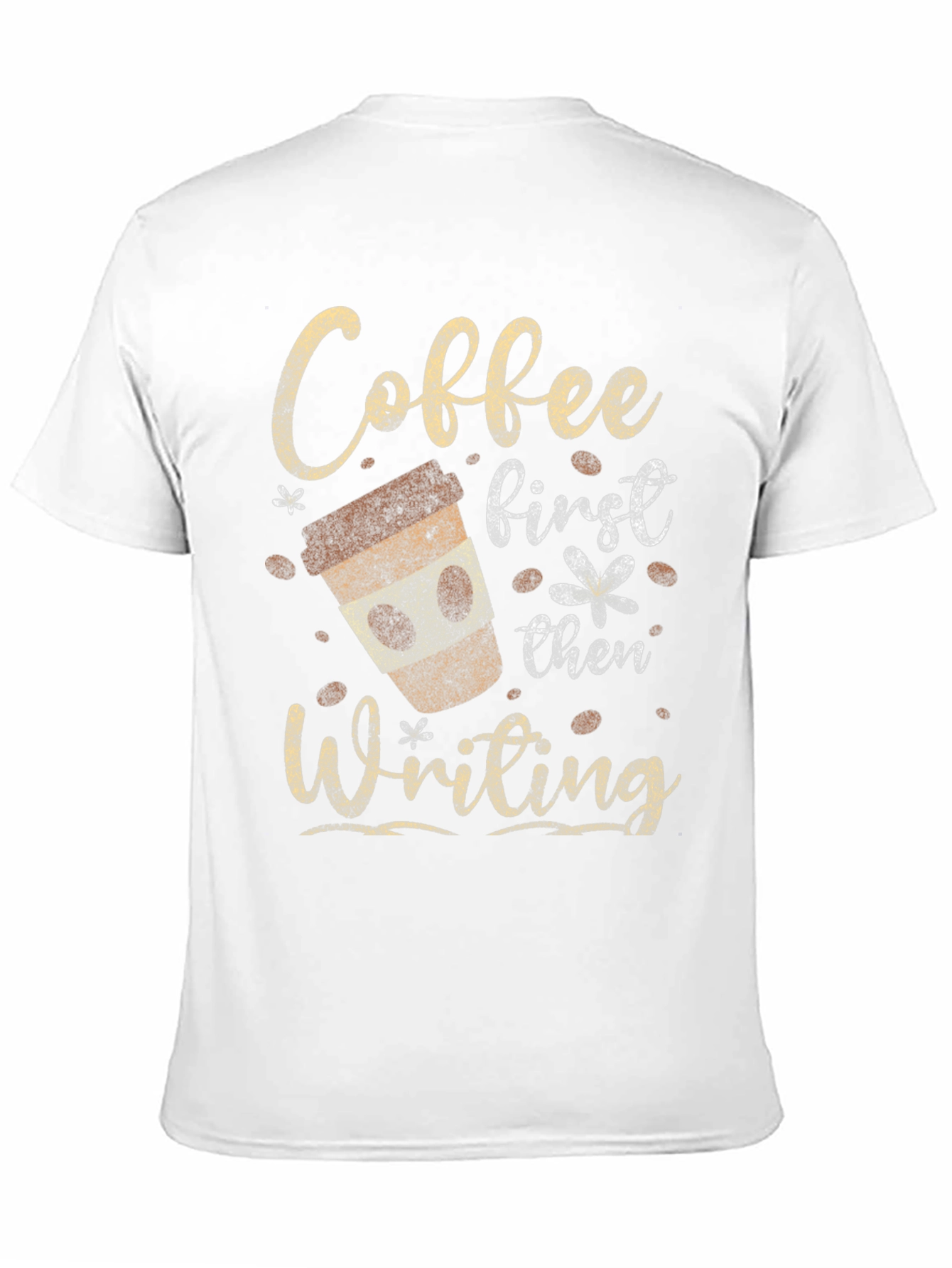 Coffee First Then Writing Graphic Tee