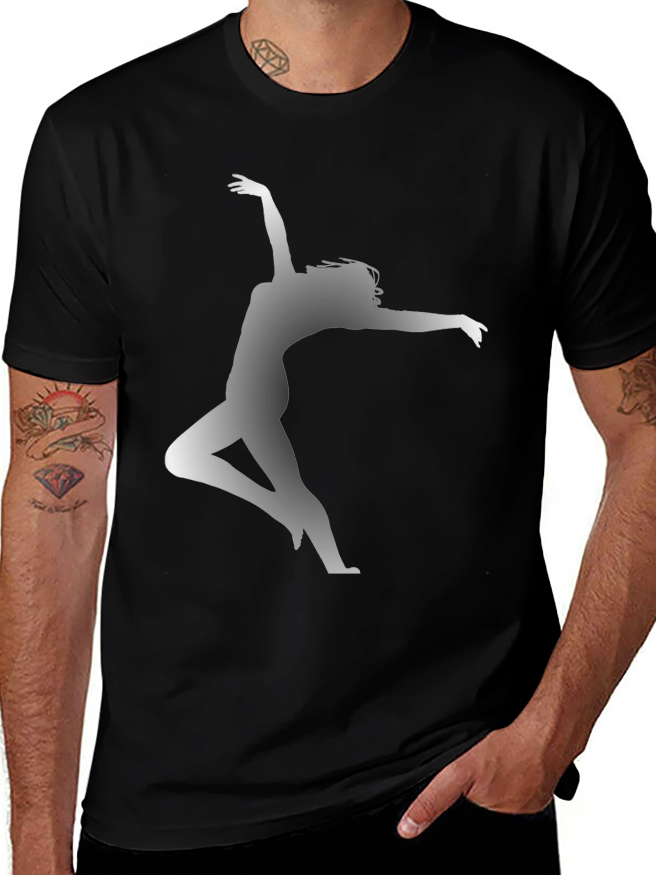 Dancer Graphic Black T-Shirt