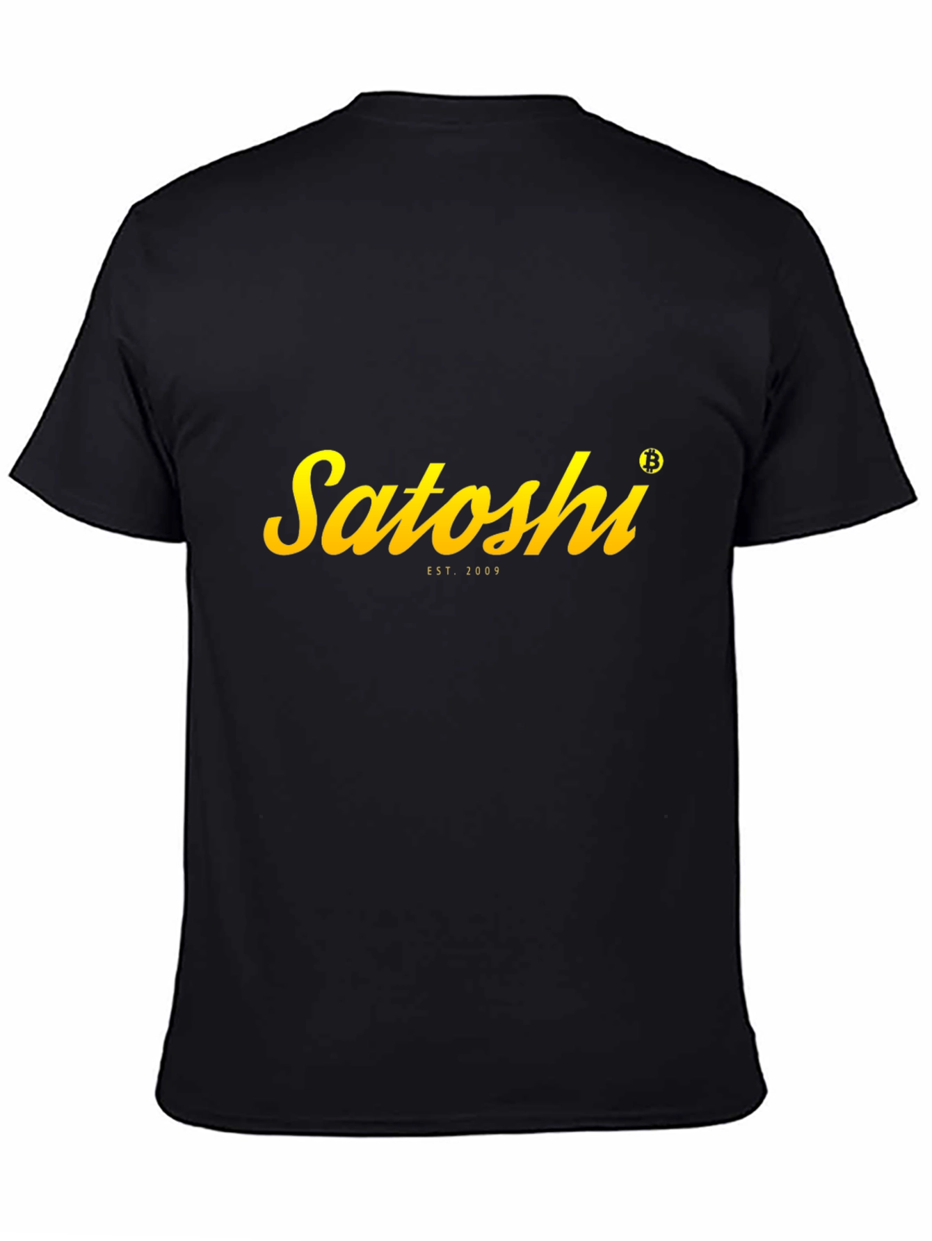 Satoshi Est. 2009 Bitcoin Crypto Black T-Shirt