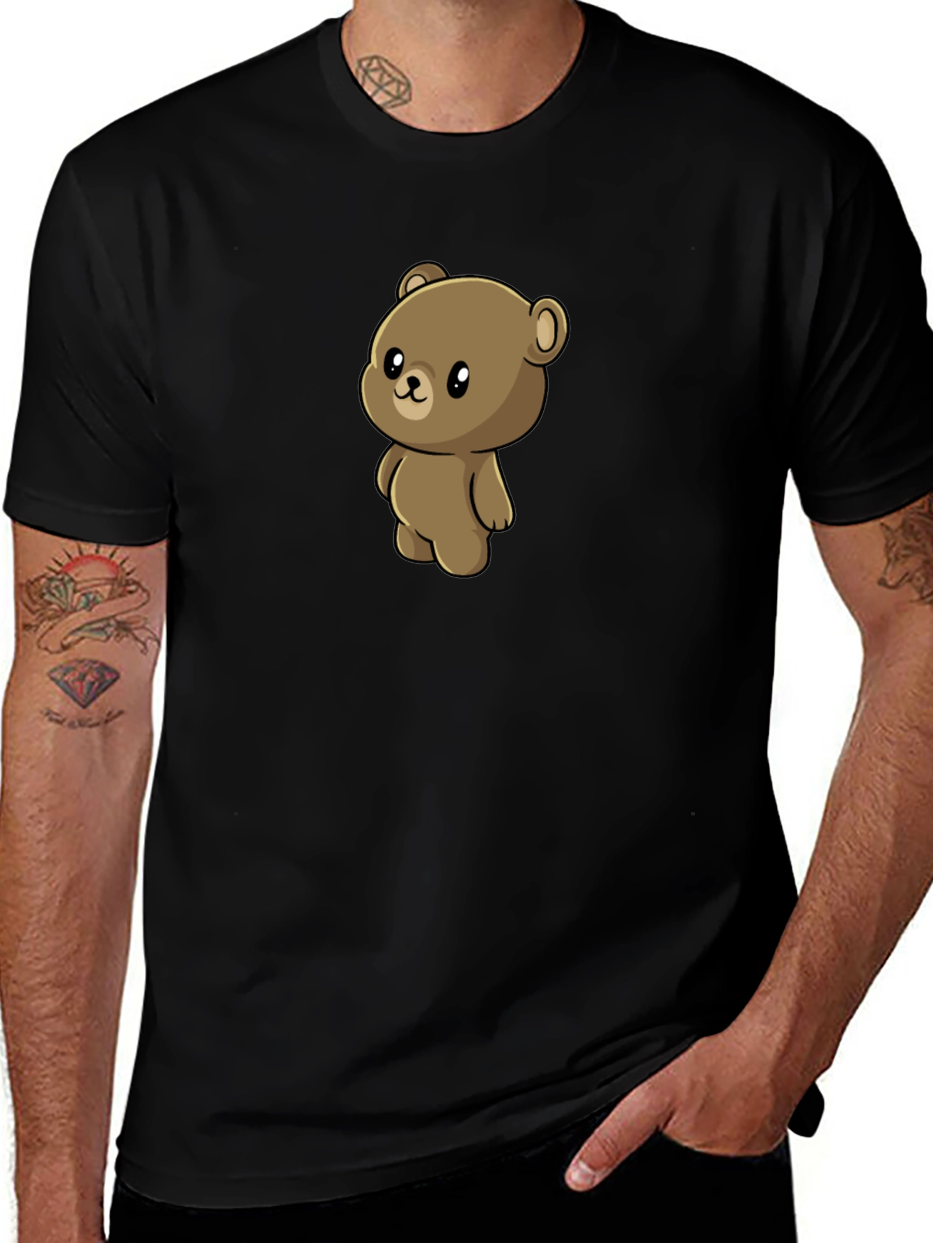 Cute Teddy Bear Graphic T-Shirt
