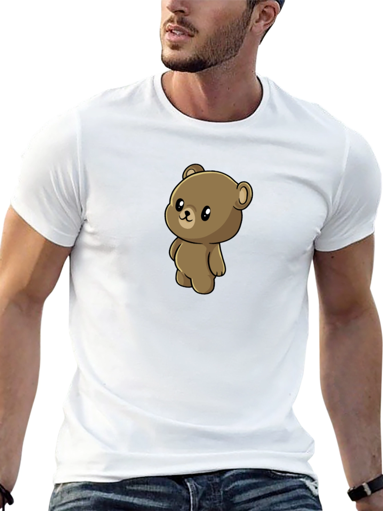 Cute Teddy Bear Graphic T-Shirt