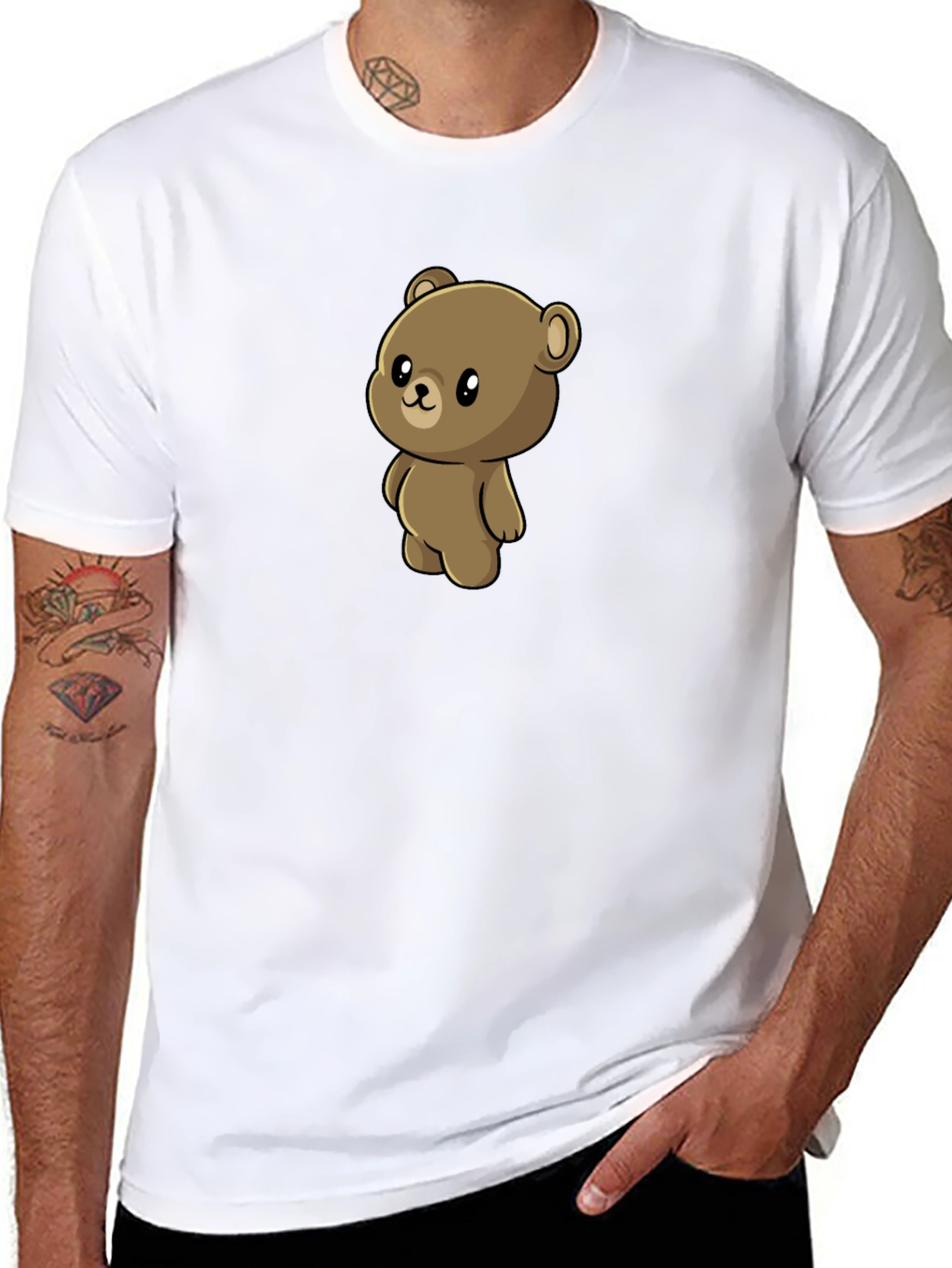 Cute Teddy Bear Graphic T-Shirt