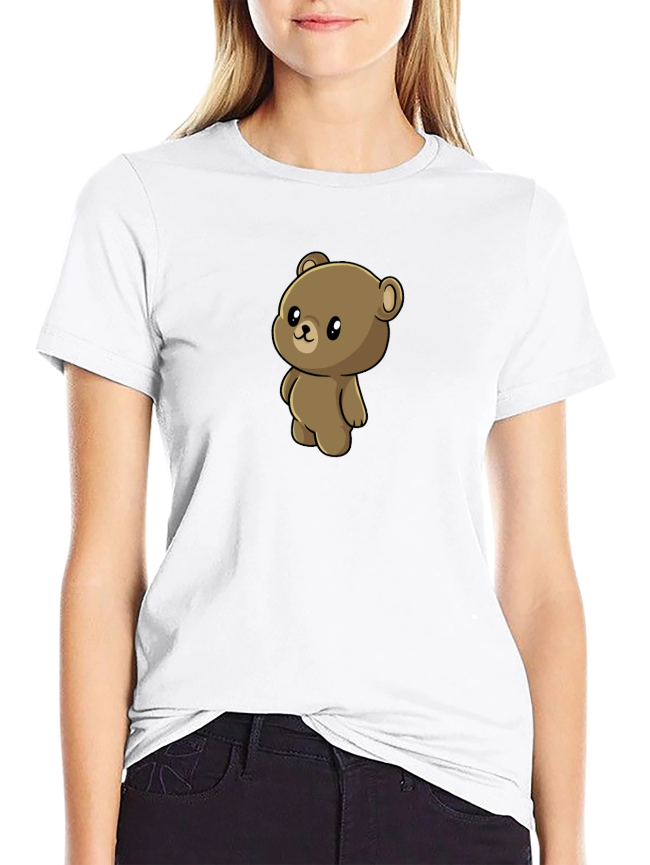 Cute Teddy Bear Graphic T-Shirt