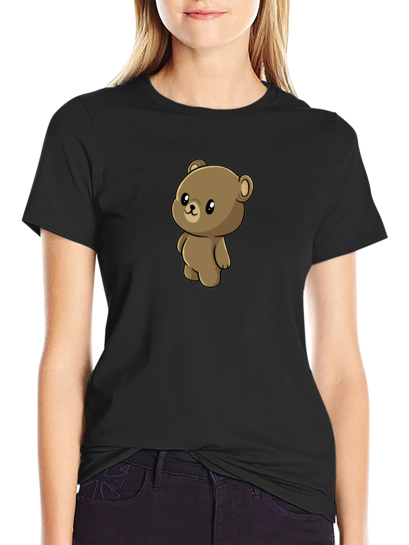 Cute Teddy Bear Graphic T-Shirt