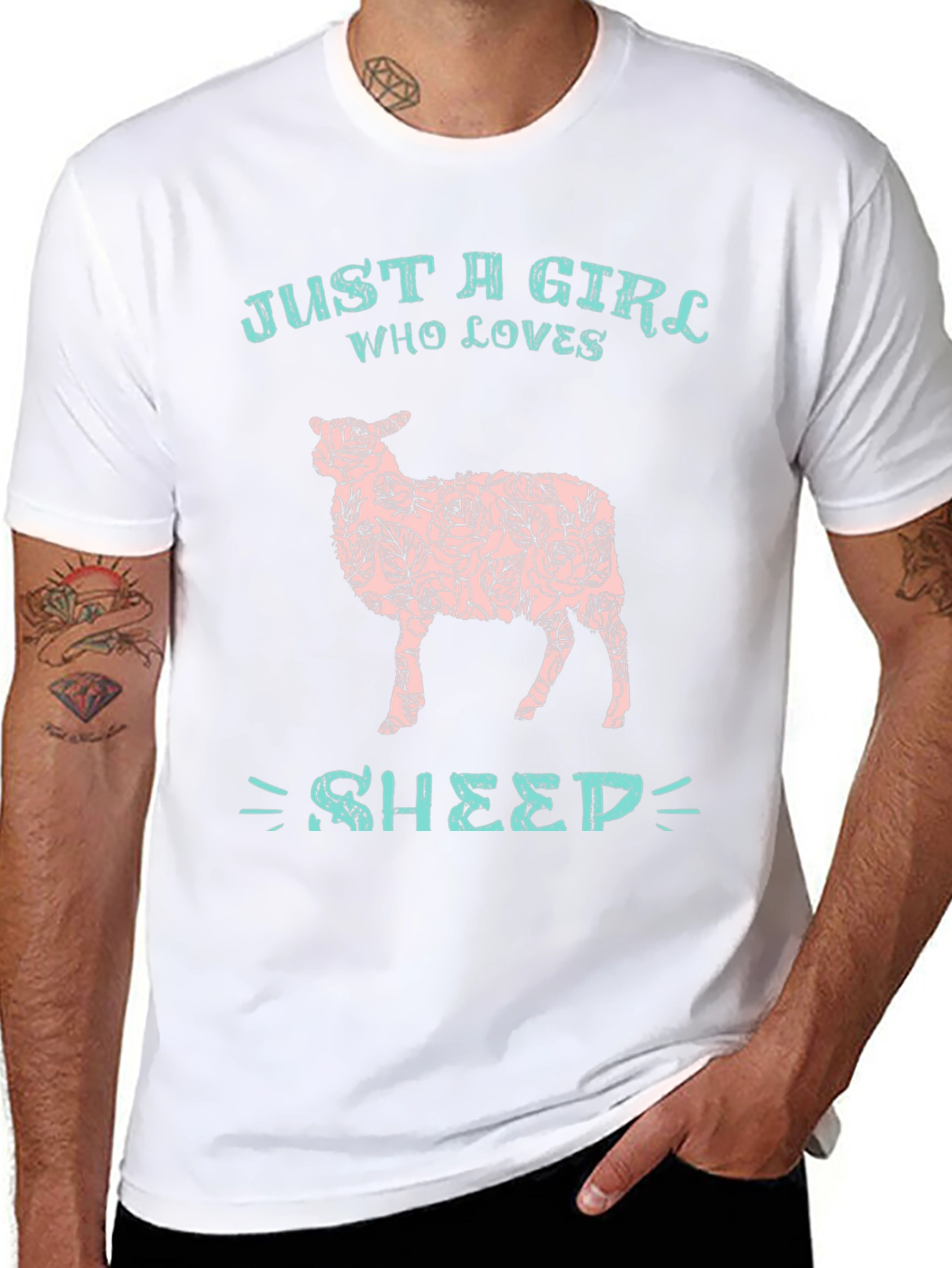 Just a Girl Who Loves Sheep T-Shirt