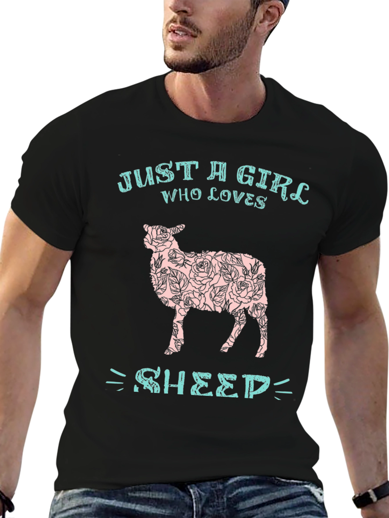 Just a Girl Who Loves Sheep T-Shirt