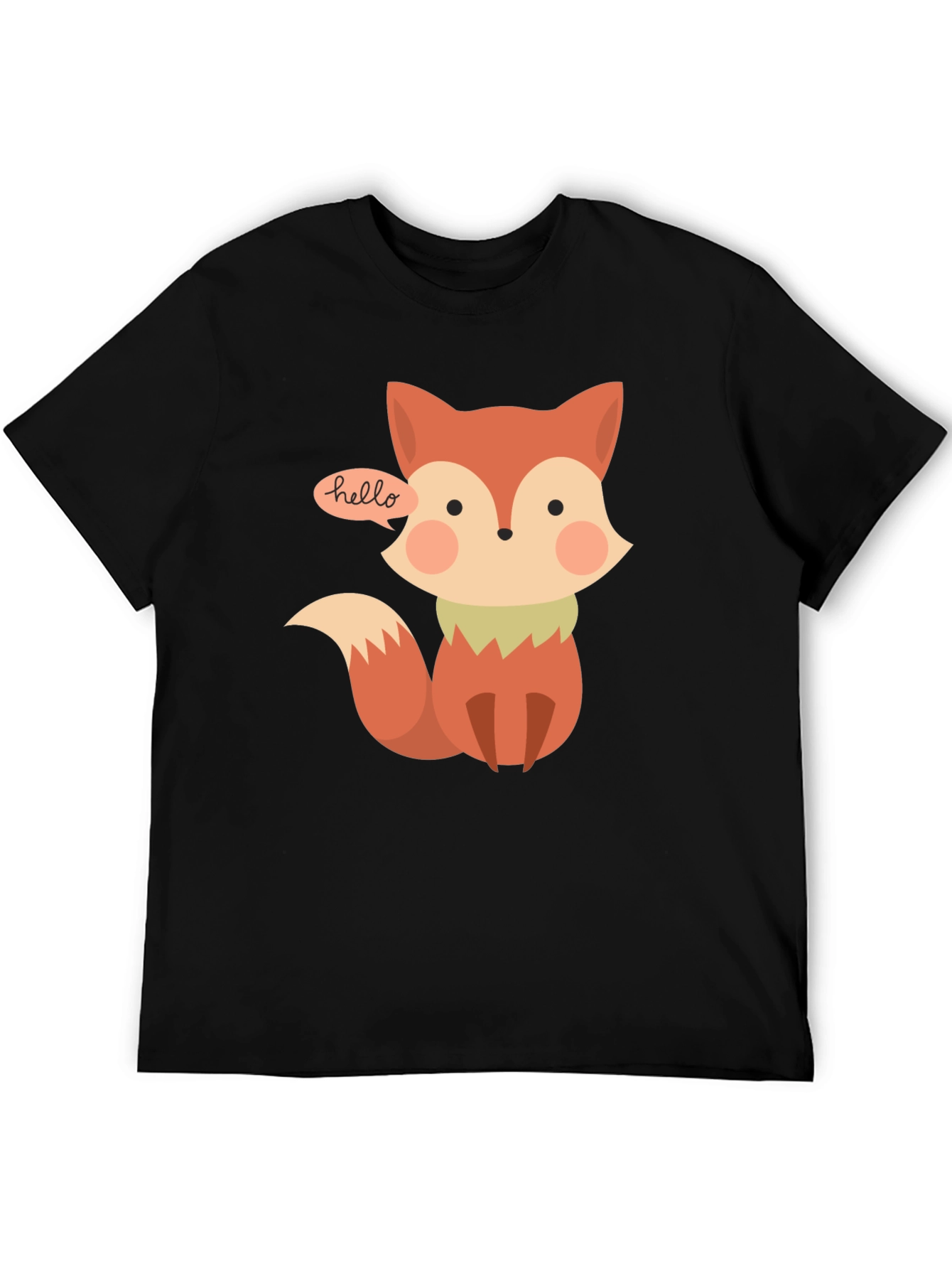 Cute Fox T-Shirt - Hello Graphic Tee