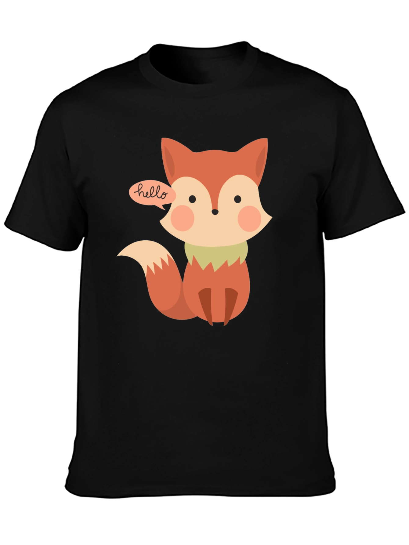 Cute Fox T-Shirt - Hello Graphic Tee