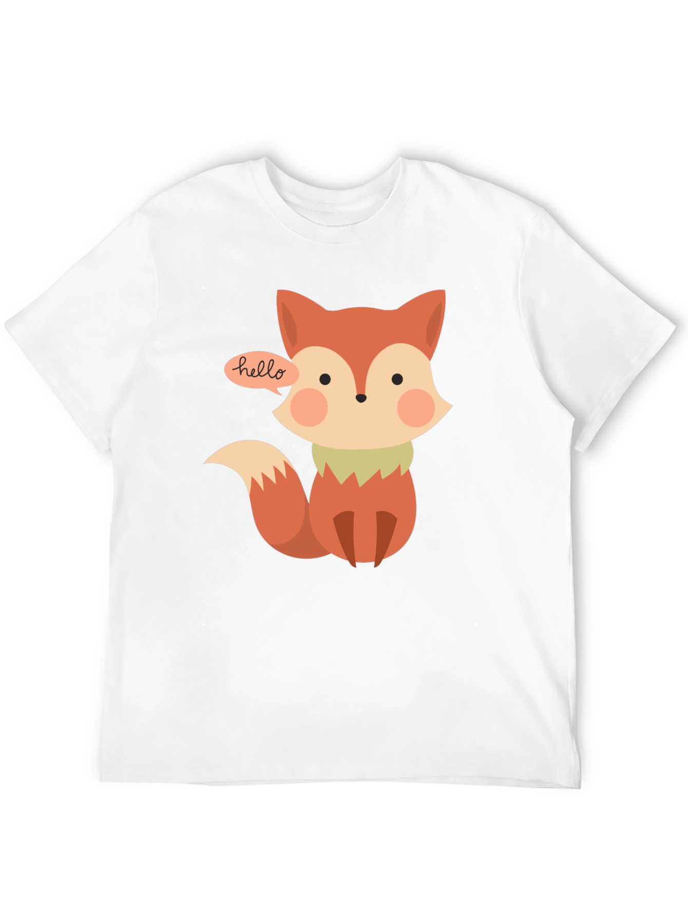 Cute Fox T-Shirt - Hello Graphic Tee