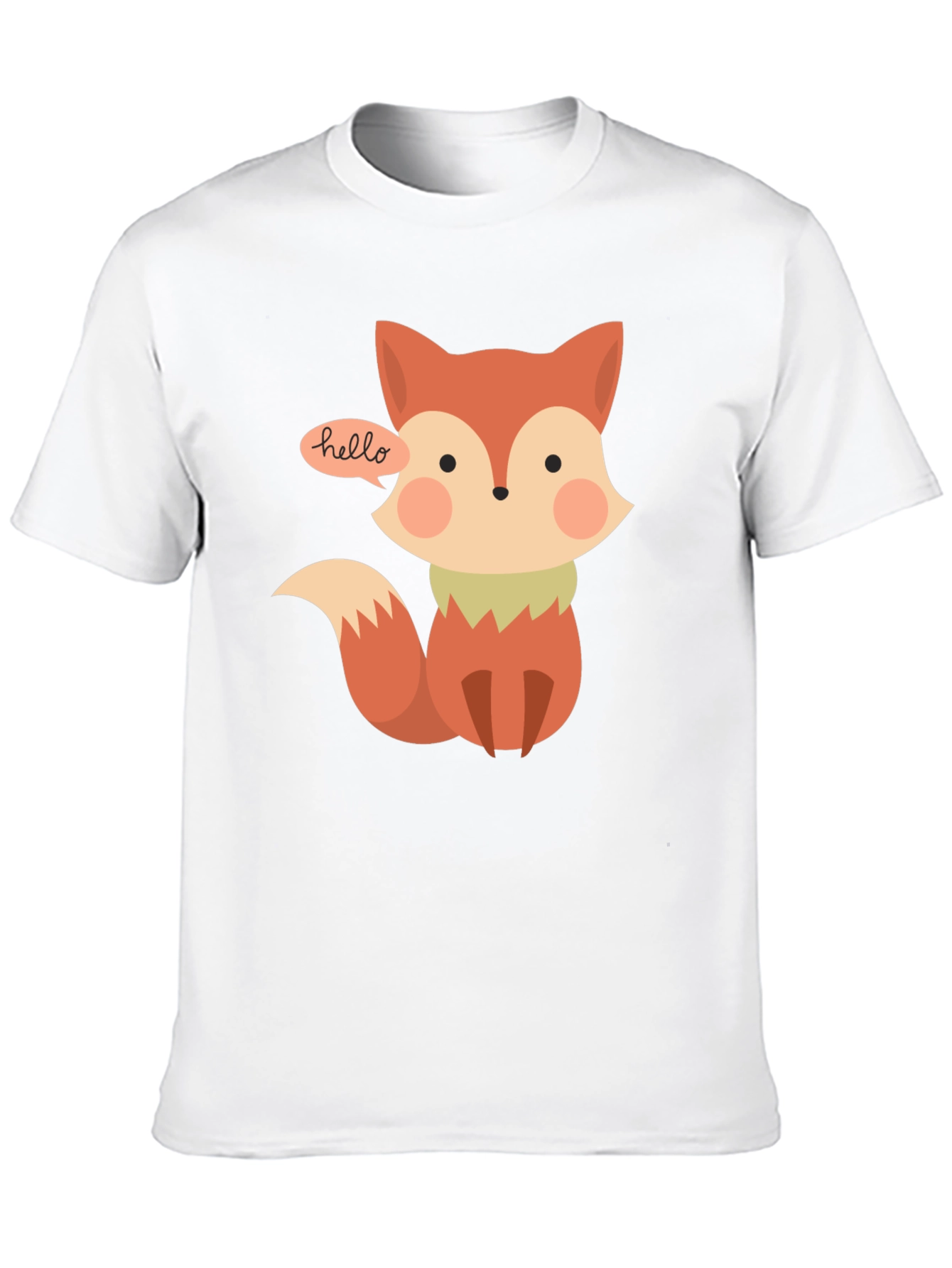 Cute Fox T-Shirt - Hello Graphic Tee