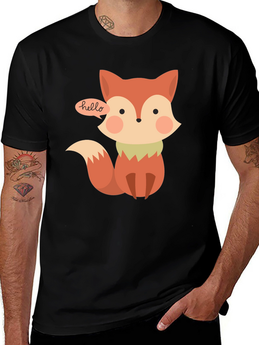 Cute Fox T-Shirt - Hello Graphic Tee