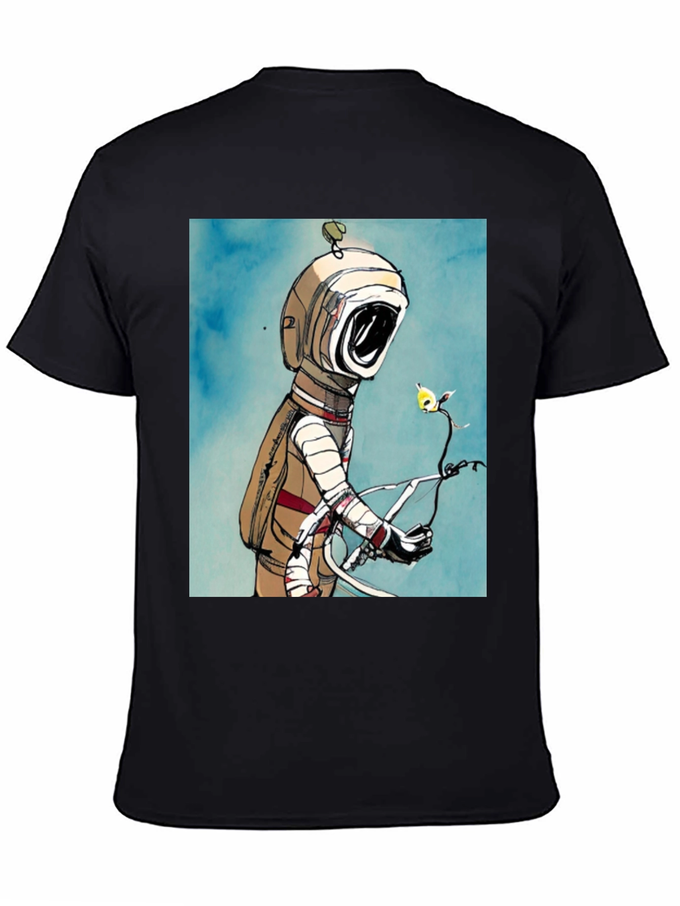 Astronaut & Flower Graphic T-Shirt