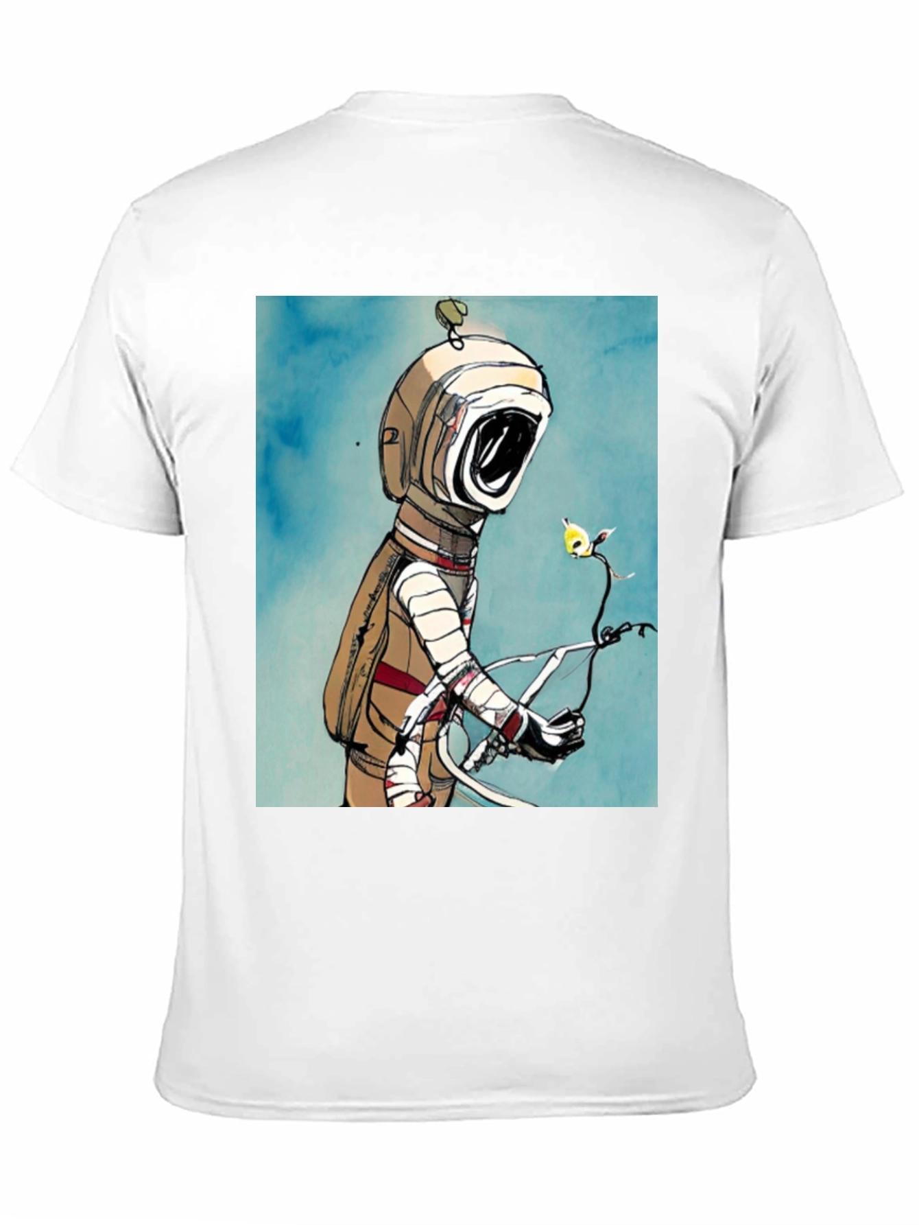 Astronaut & Flower Graphic T-Shirt